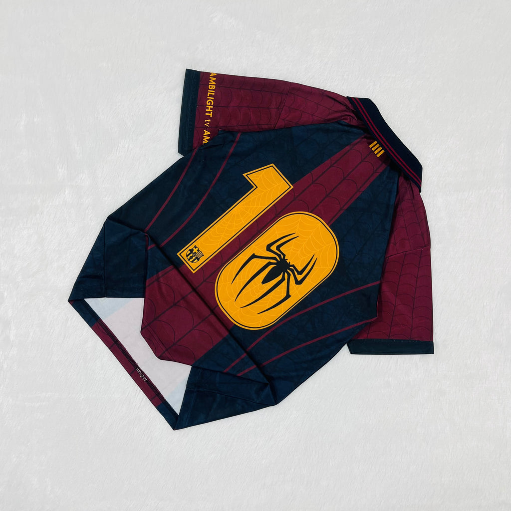 FC Barcelona x Spider-Man Polo Embroidery Premium Quality Kit