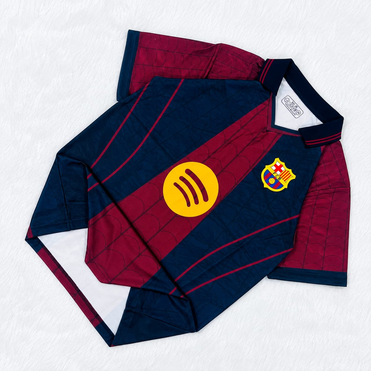 FC Barcelona x Spider-Man Polo Embroidery Premium Quality Kit