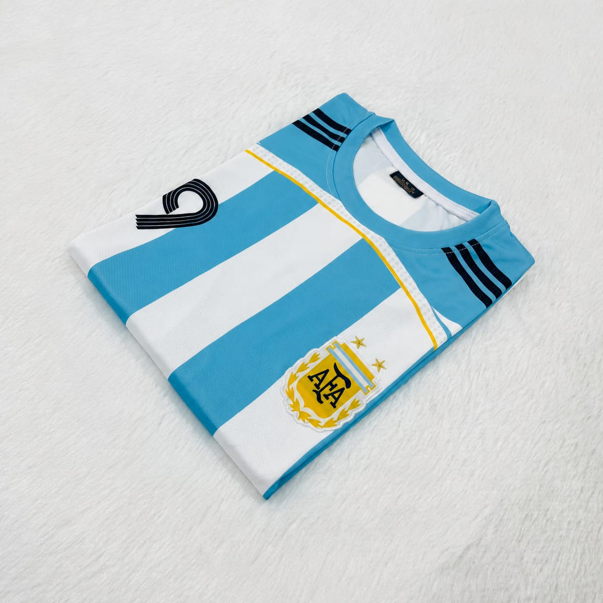 Argentina 2006/07 Messi Embroidery Home Kit Half Sleeve