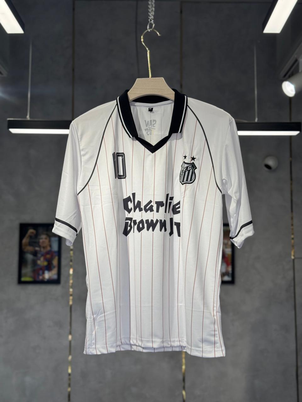 SANTOS X CHARLIE BROWN NEYMER POLO EMBROIDERY FIVE SLEEV