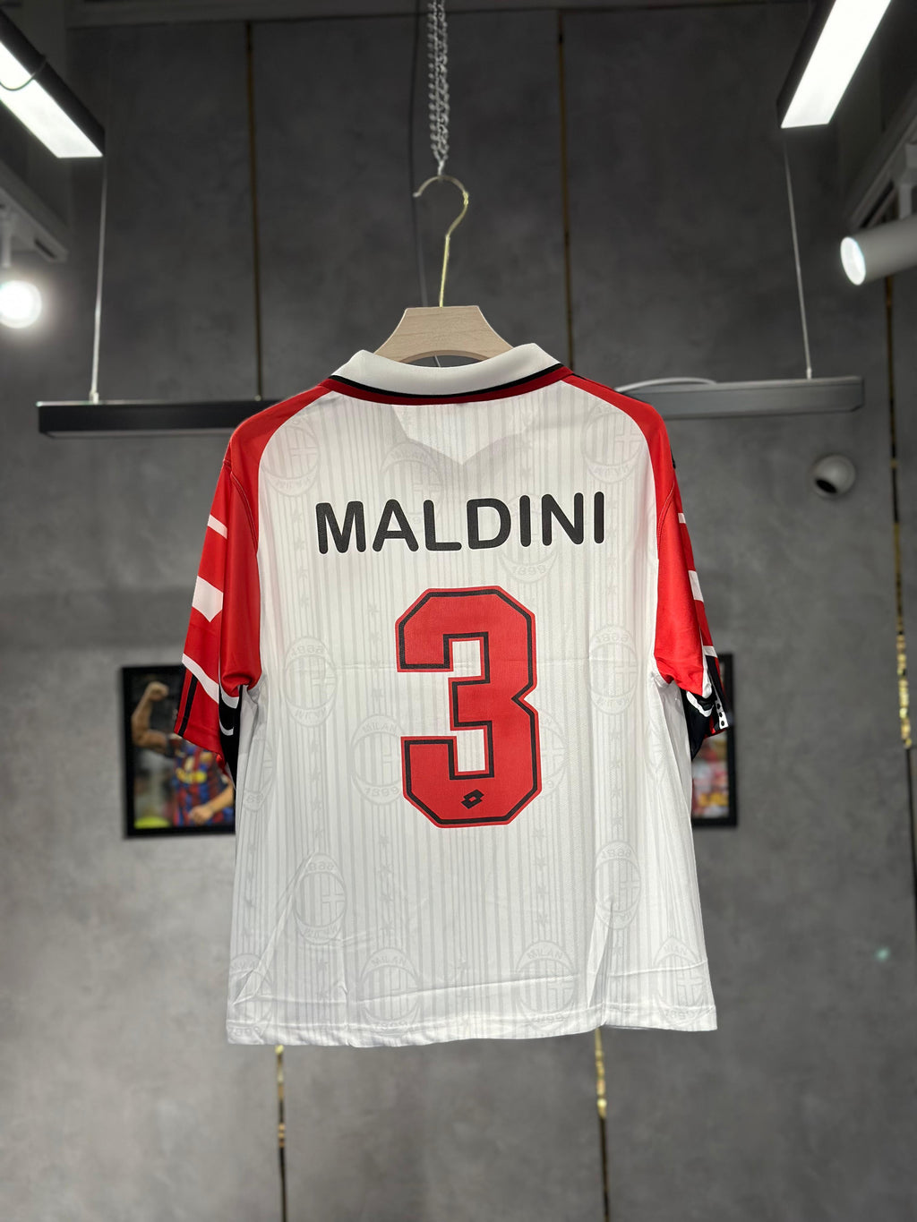 AC MILAN MALDINI 1994/95 HOME POLO FIVE SLEEVE PREMIUM QUALITY KIT