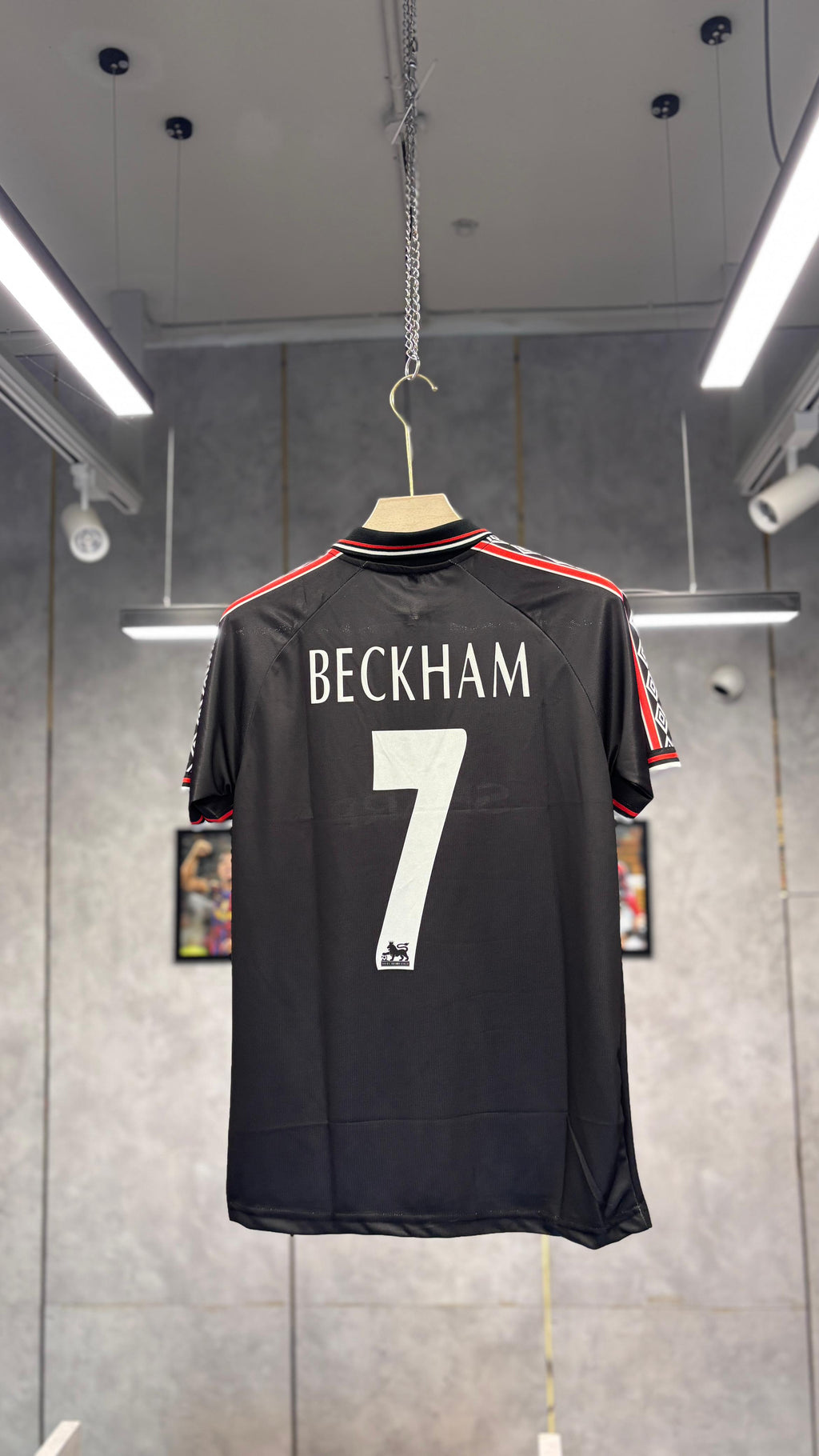 MAN UNITED POLO AWAY BECKHAM 1998-99 PREMIUM QUALITY EMBROIDERY