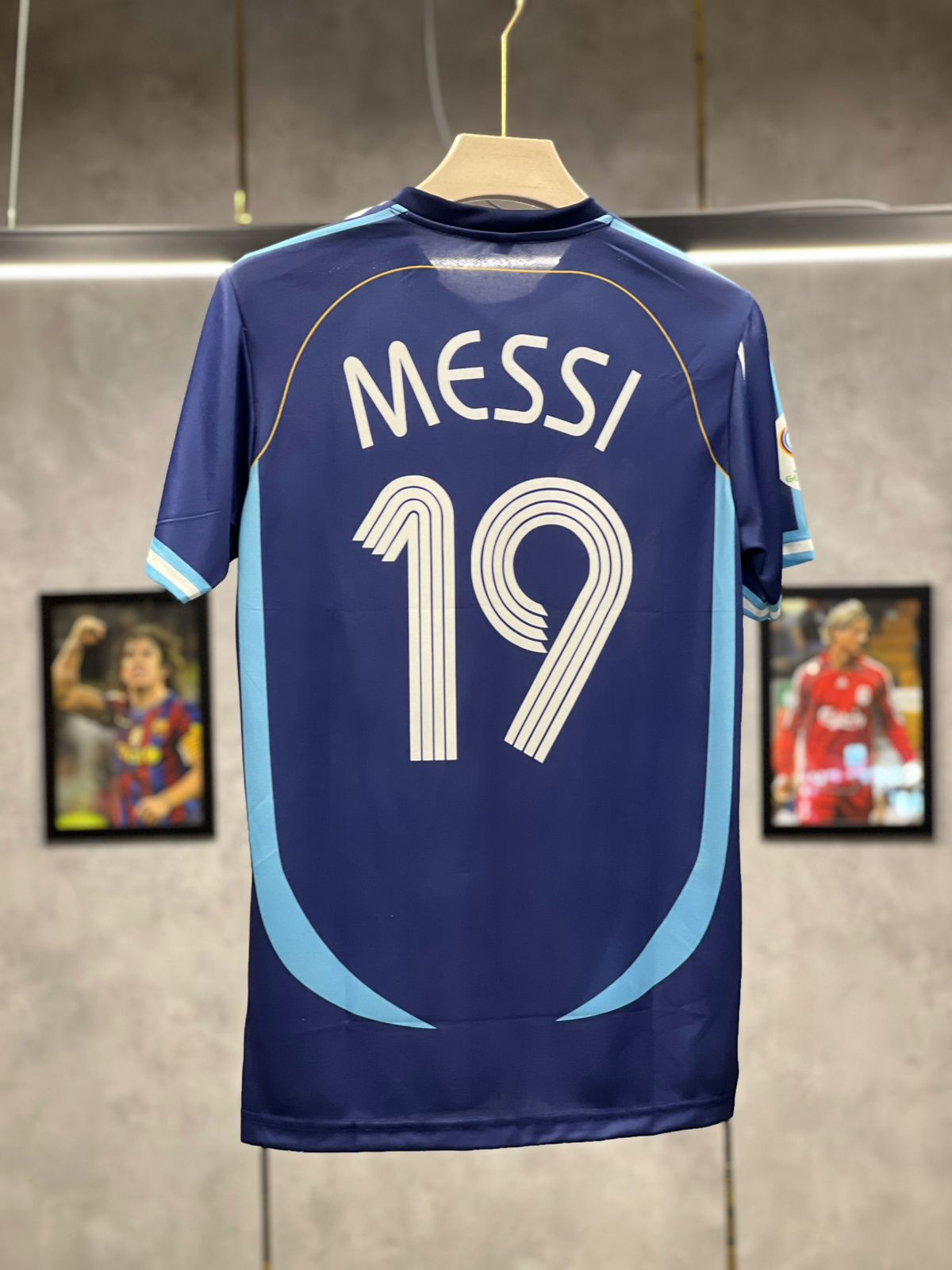 ARGENTINA  MESSI 2006 AWAY EMBROIDERY PREMIUM QUALITY KIT