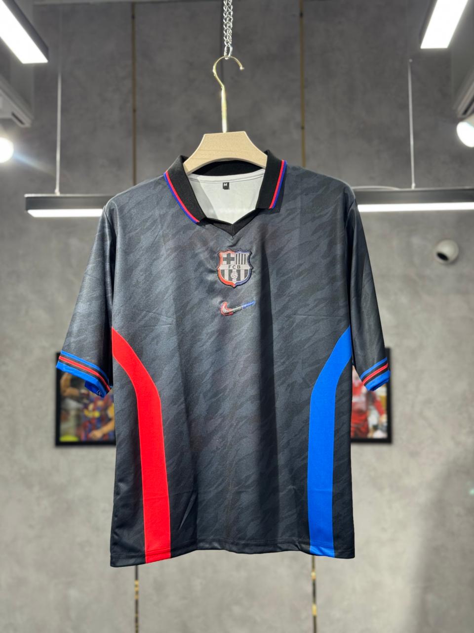 BARCA POLO EMBROIDERY FIVE SLEEV BLACK