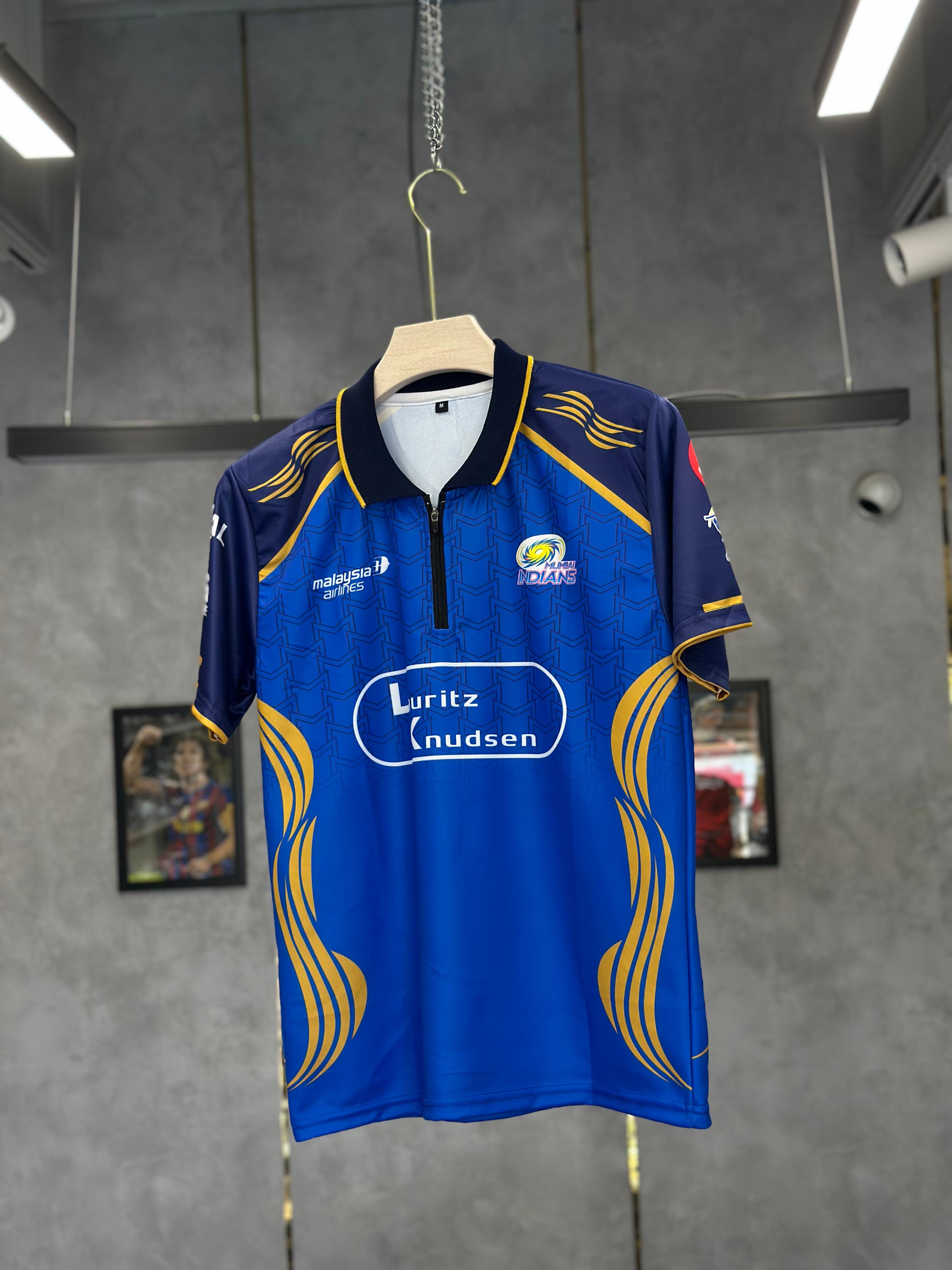 MUMBAI INDIANS PANDYA 2026 POLO ZIP NORMAL SLEEV PREMIUM QUALITY KIT