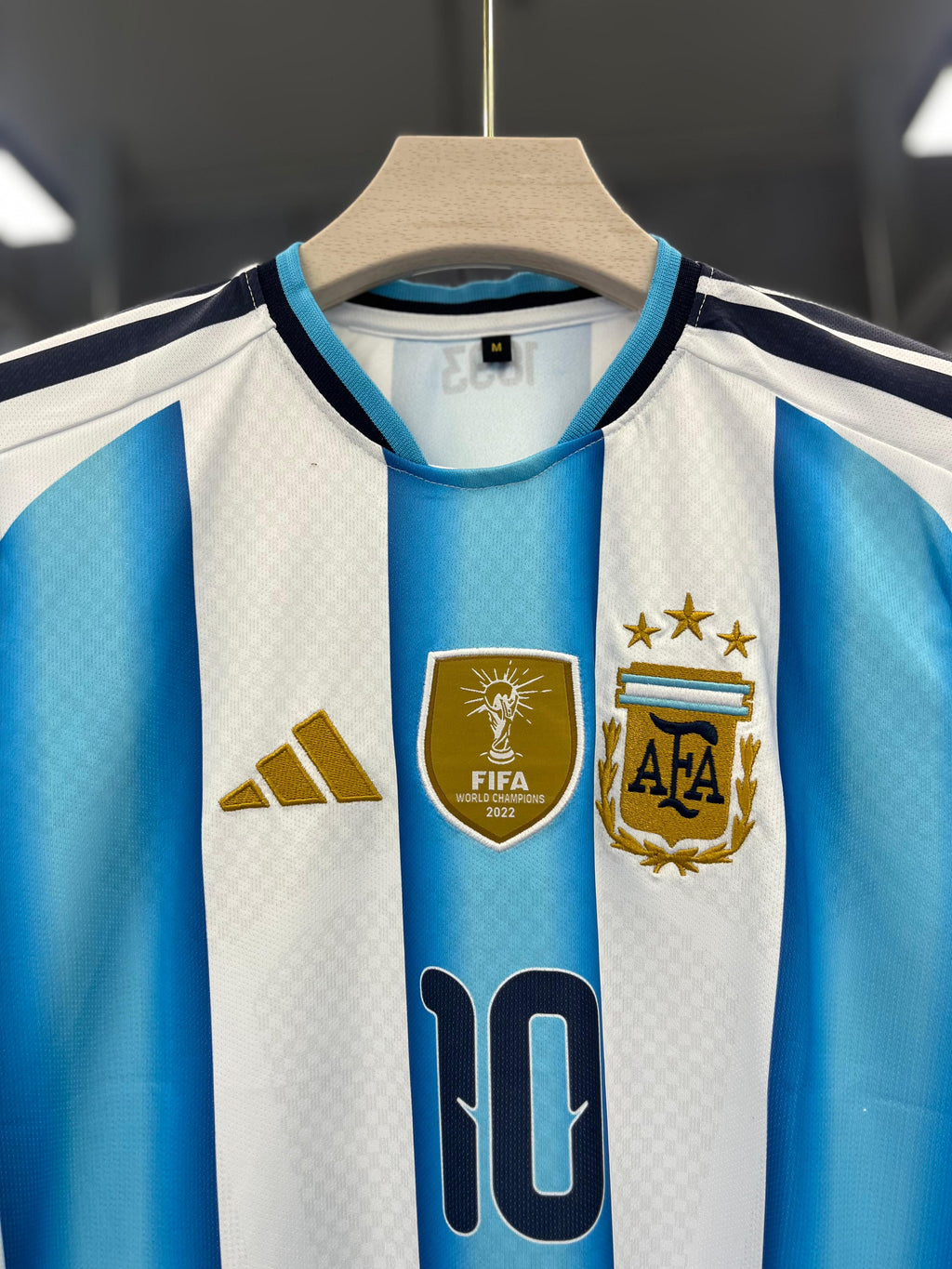 ARGENTINA 2025-26 HOME MESSI PREMIUM QUALITY EMBROIDERY KIT