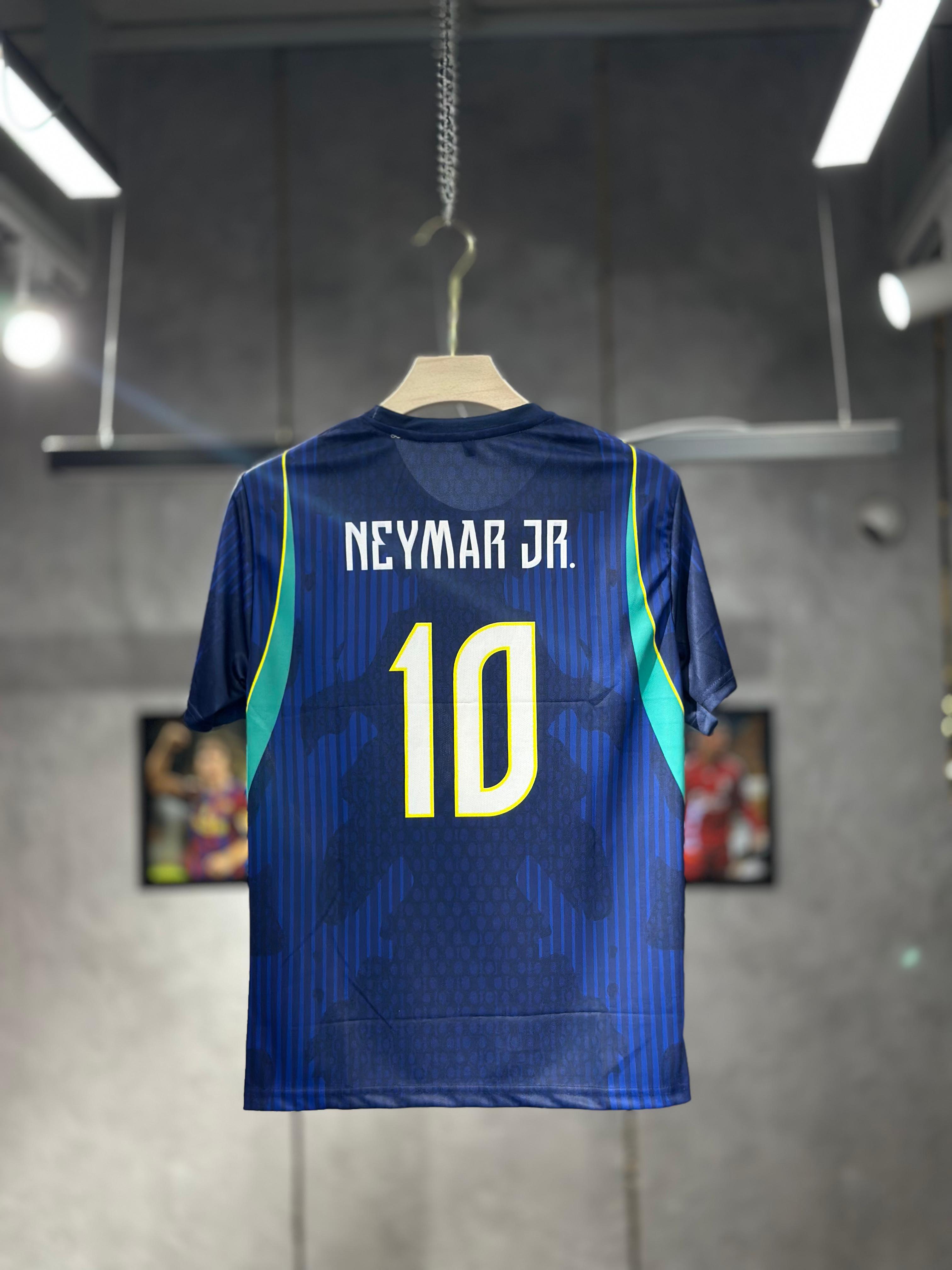 BRAZIL NEYMAR 2026 WORLD CUP AWAY EMBROIDERY PREMIUM QUALITY NORMAL SLEEVE KIT