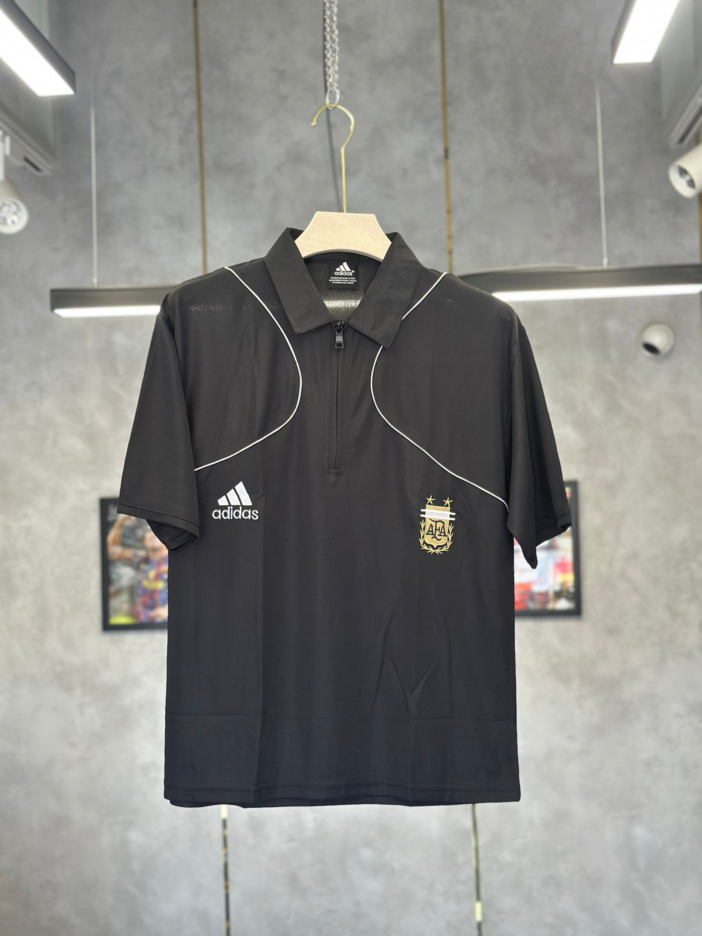 ARGENTINA POLO ZIB T SHIRT ADIDAS EMBROIDERY