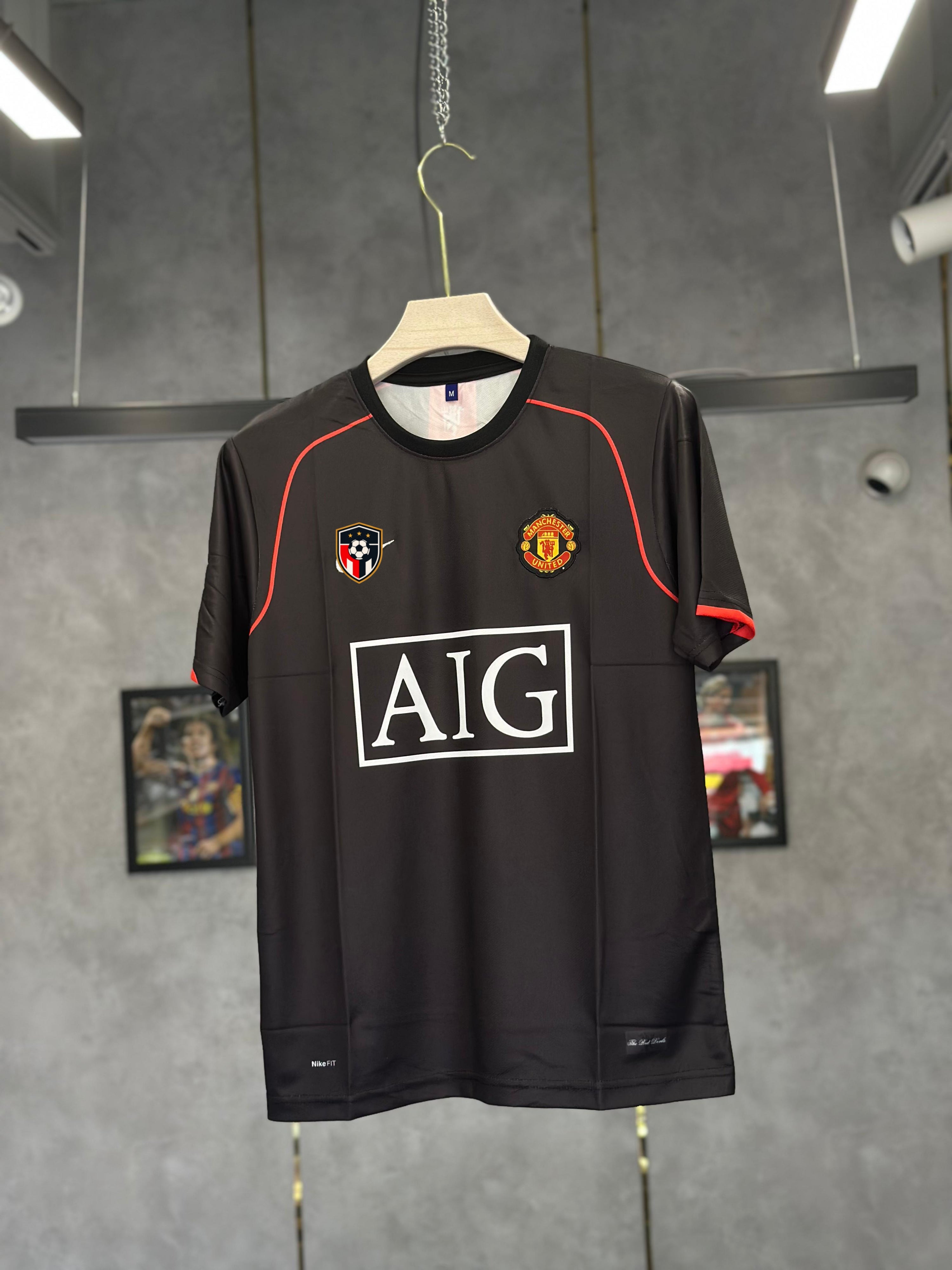 MANCHESTER UNITED RONALDO 2007/08 AWAY EMBROIDERY NORMAL SLEEVE PREMIUM QUALITY KIT