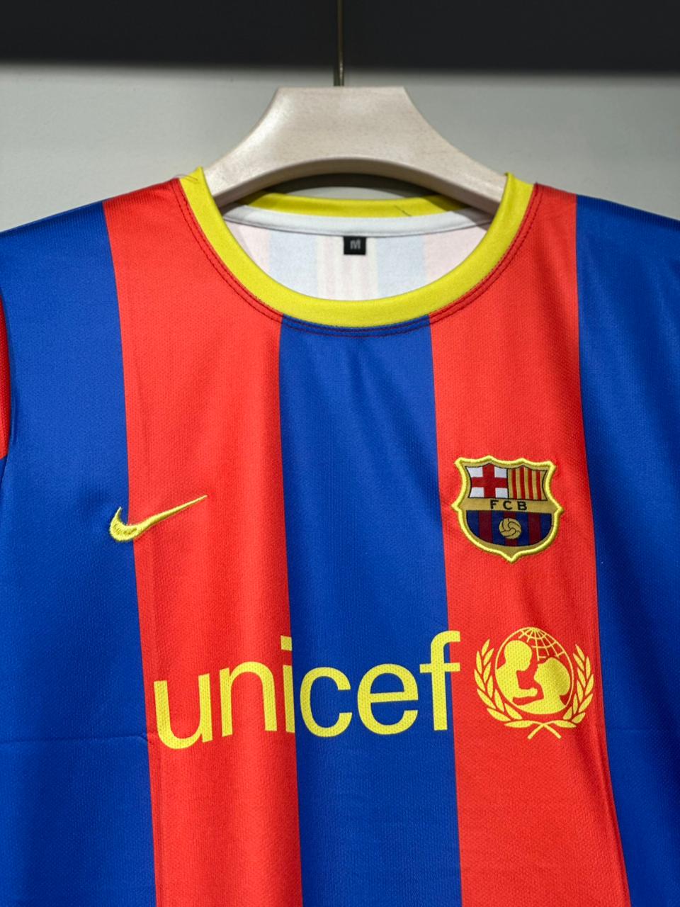 BARCA 2011 HOME EMBROIDERY HALF SLEEVE MESSU