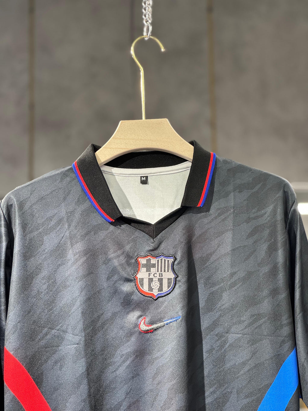 BARCA POLO EMBROIDERY FIVE SLEEV BLACK