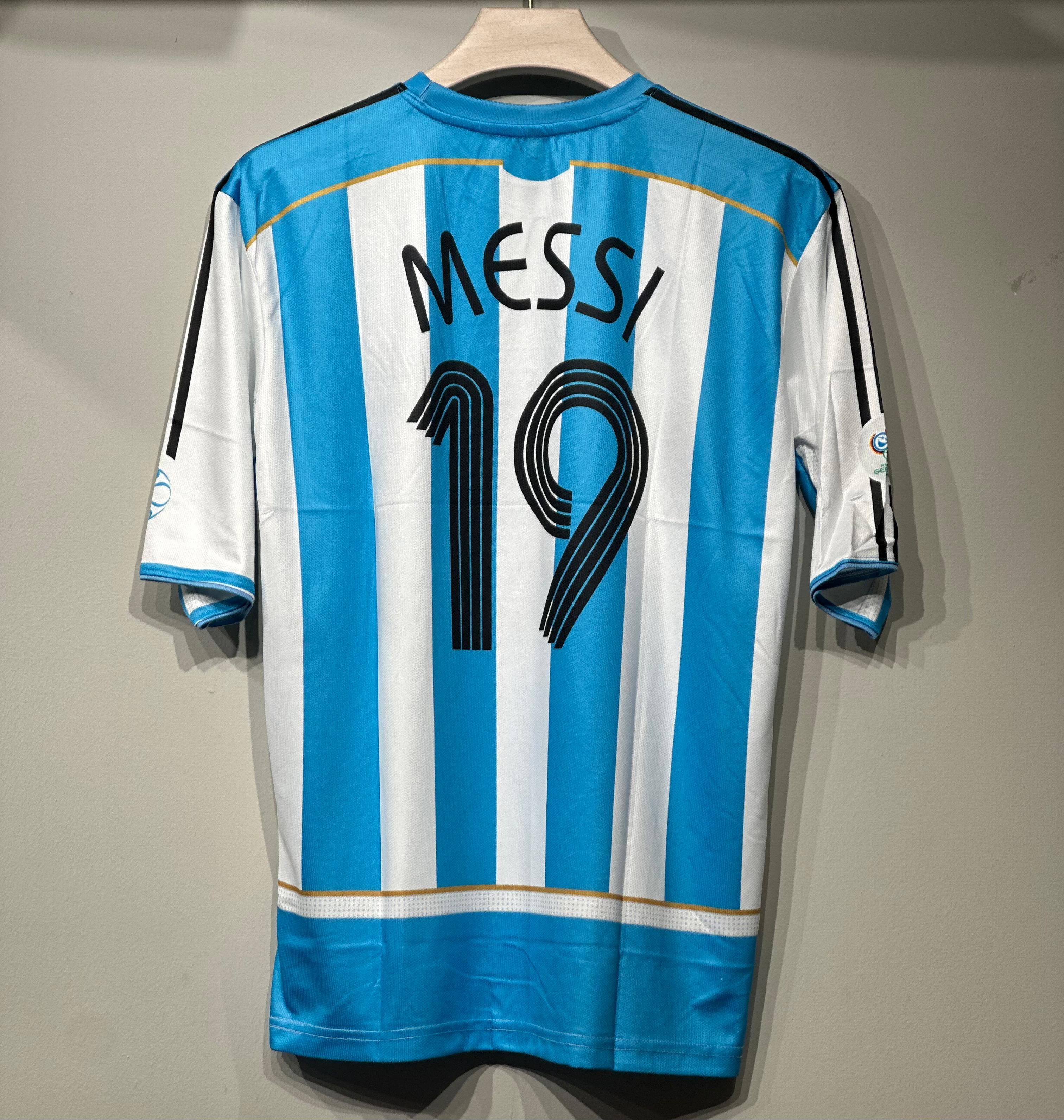 ARGENTINA 2006 MESSI FIVE SLEEVE EMBROIDERY PREMIUM QUALITY 🔥🔥🔥