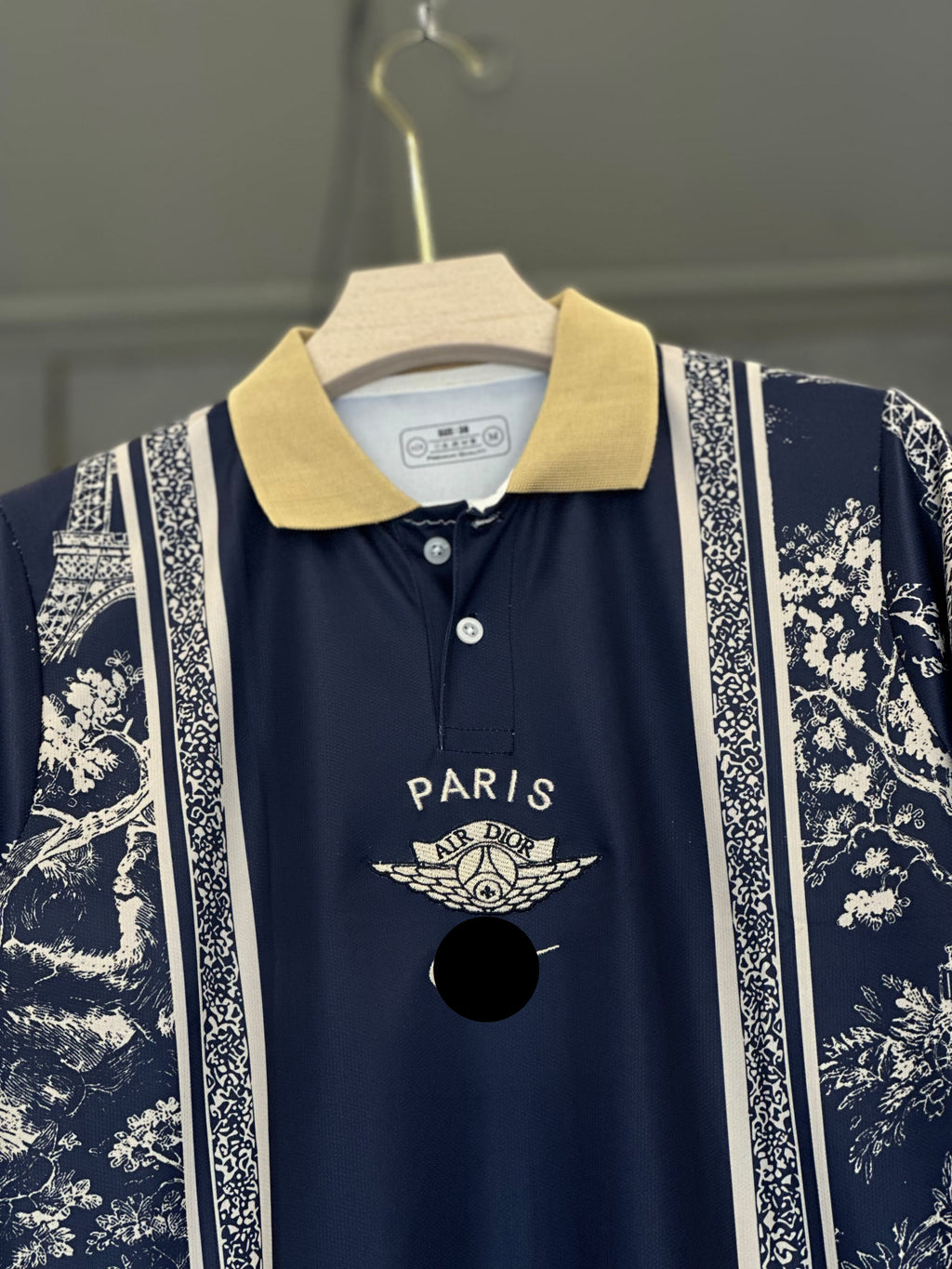 PSG X NIKE X DIOR POLO EMBROIDERY PREMIUM QUALITY KIT