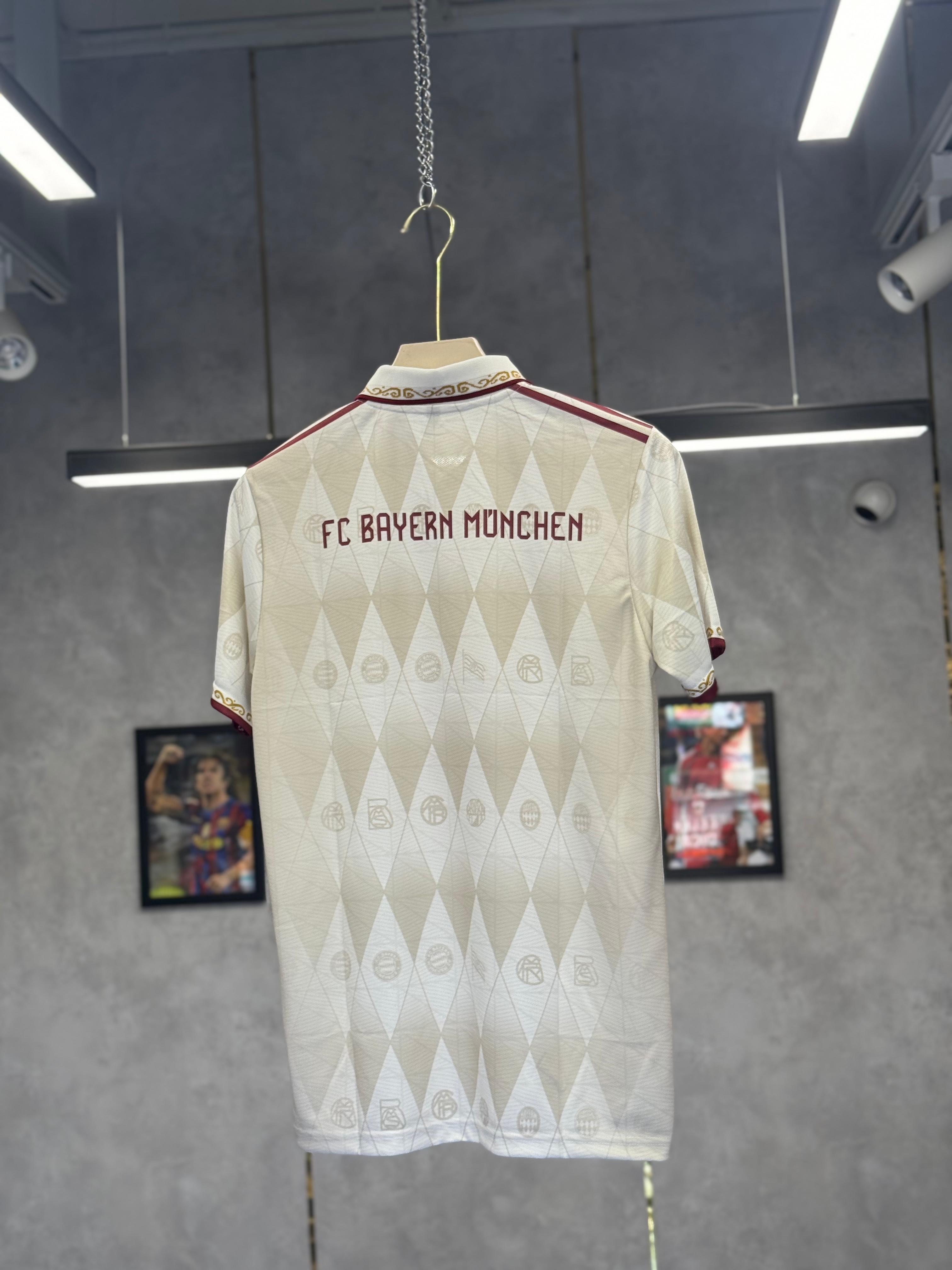 Bayern Munich 125th Anniversary special edition jersey with a gold diamond embroidery premium quality