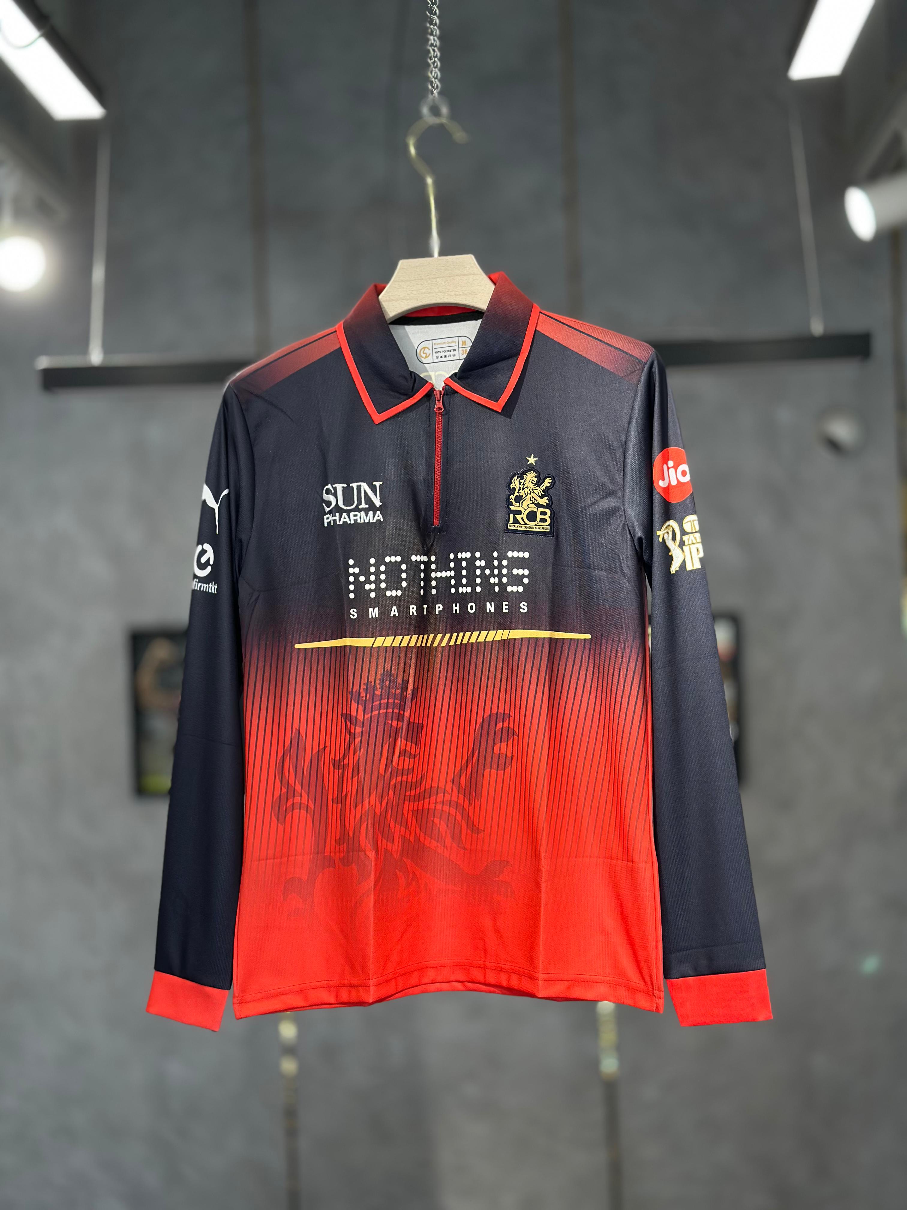 RCB VIRAT EMBROIDERY 2026 IPL FULL SLEEV PREMIUM QUALITY KIT