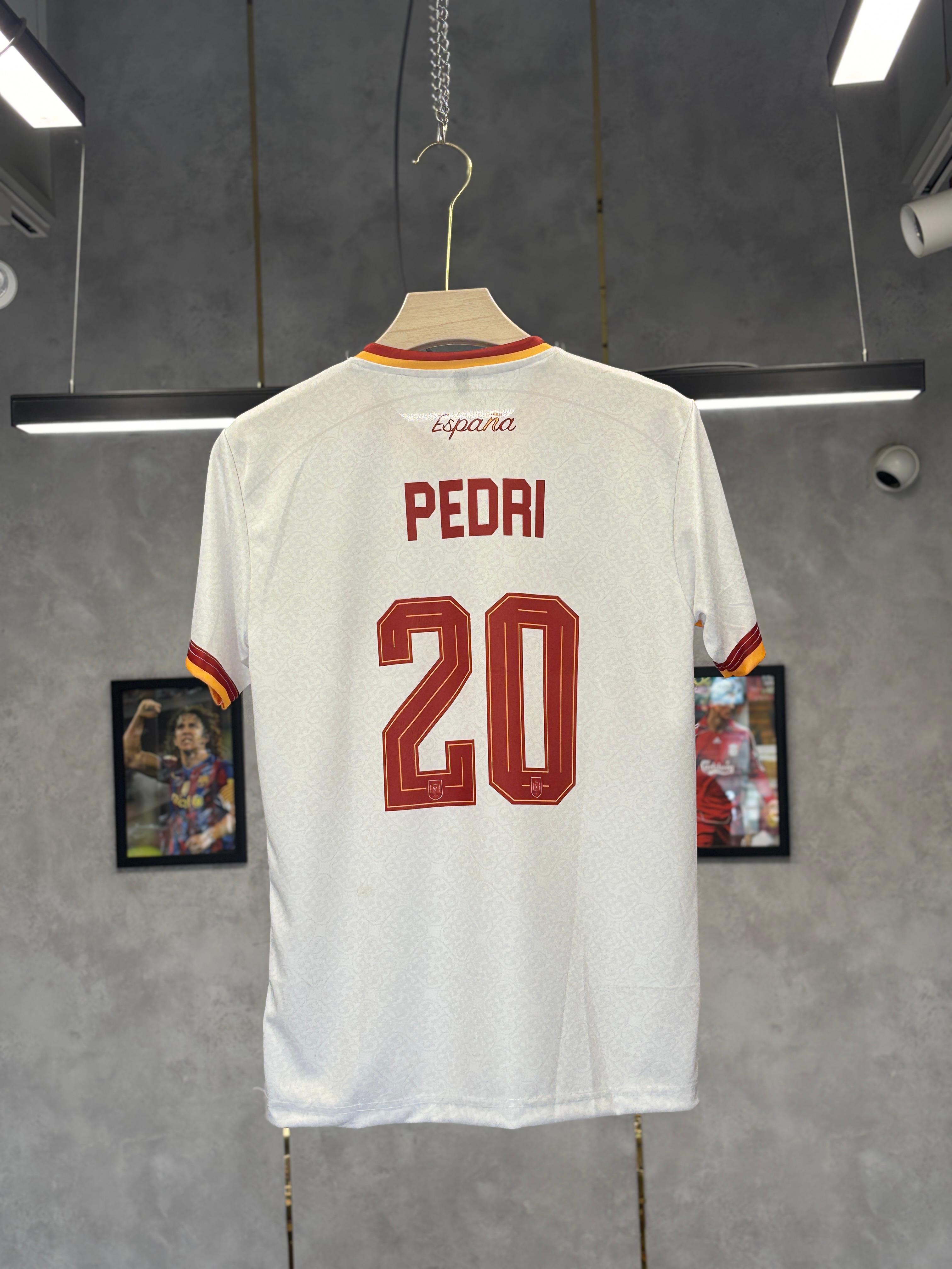 SPAIN AWAY PEDRI 2026 WORLD CUP EMBROIDERY PREMIUM QUALITY KIT