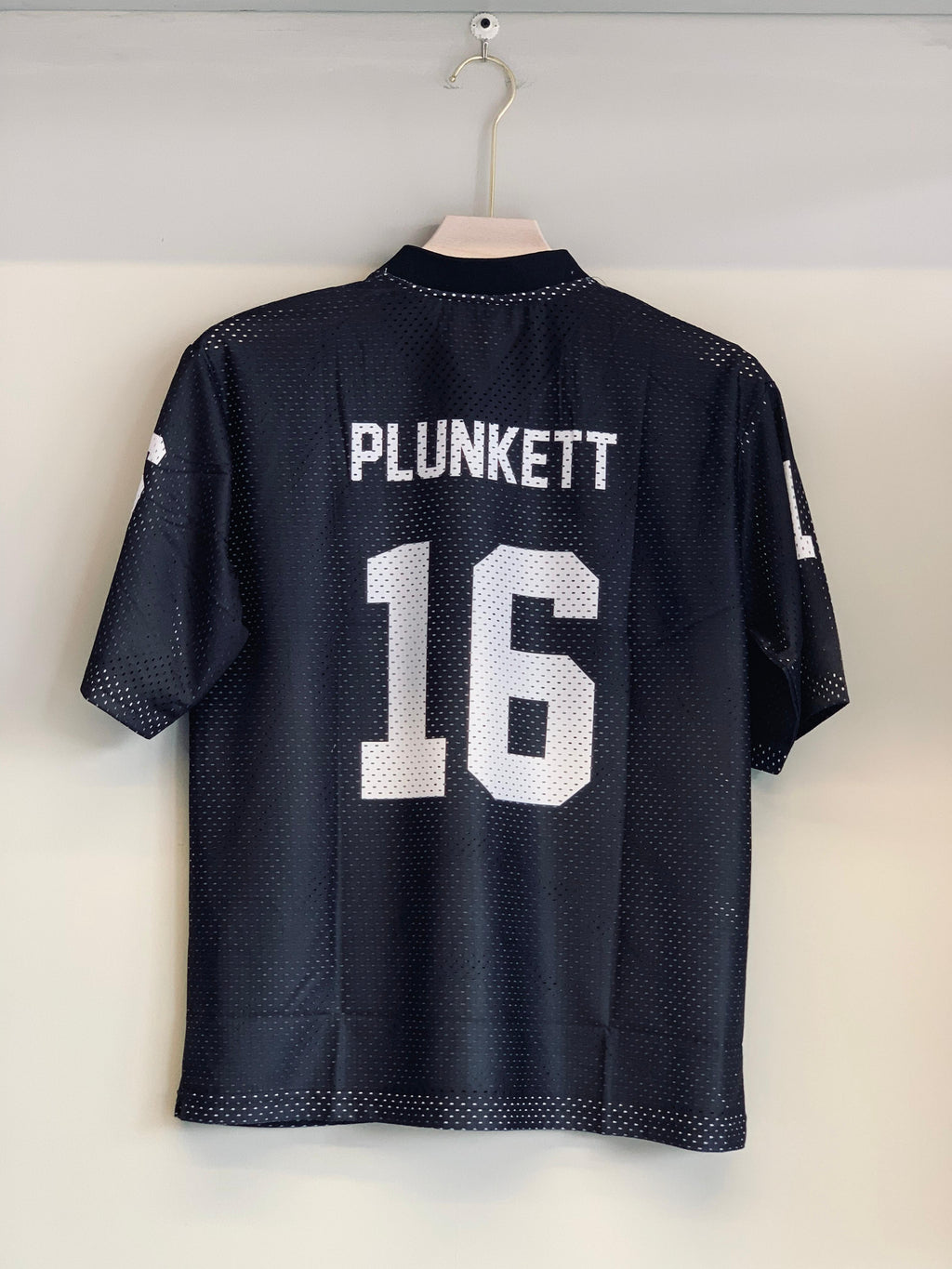 DOT MESH V NECK OVER SIZE