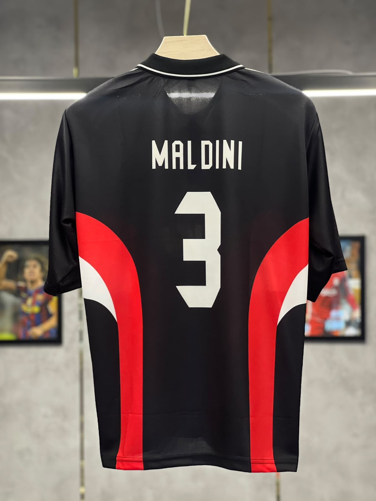 AC MILAN MALDINI RETRO 1999/2000 THIRD KIT FIVE SLEEVE EMBROIDERY PREMIUM QUALITY KIT