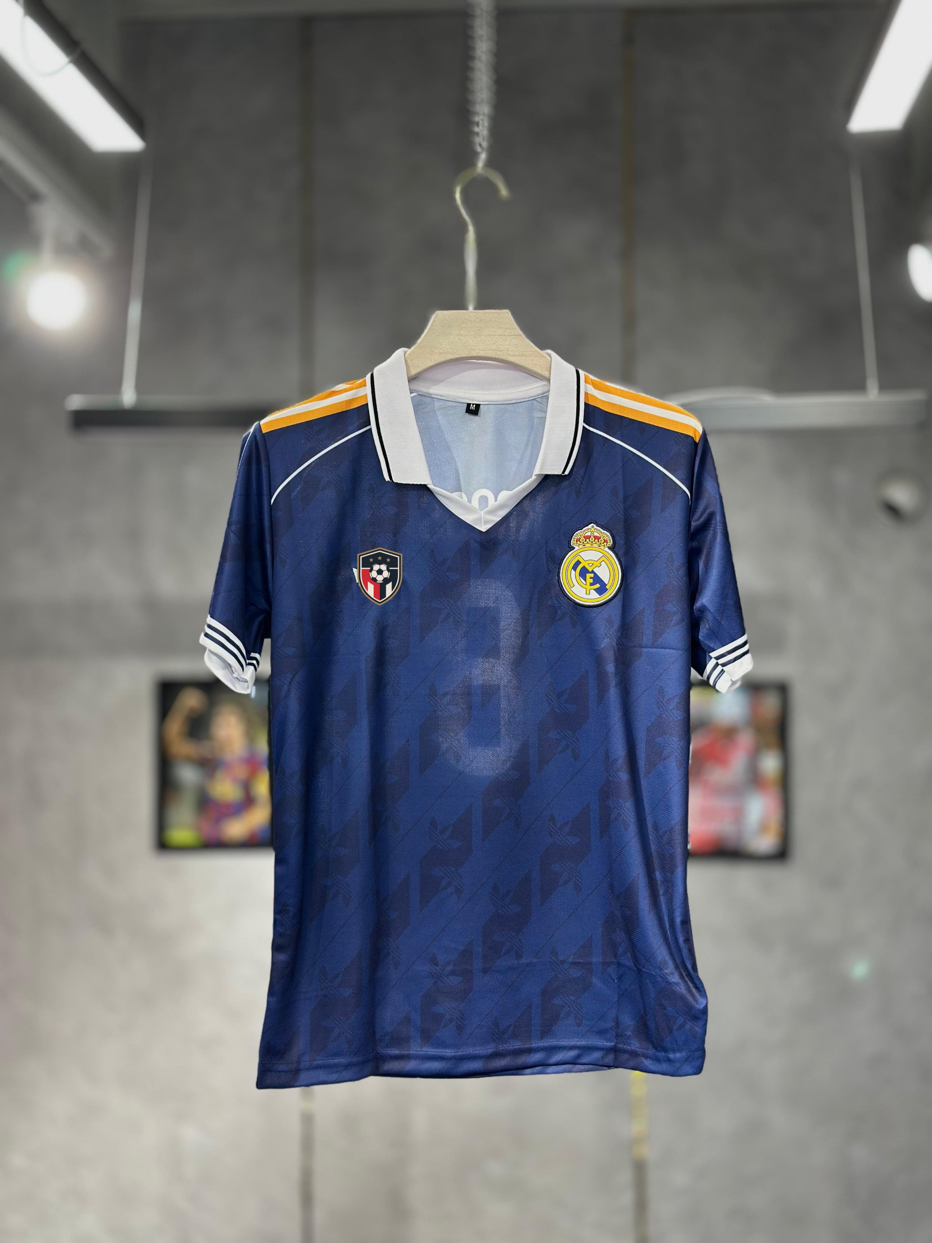 REAL MADRID KROOS 1998/99 THIRD KIT POLO EMBROIDERY PREMIUM QUALITY NORMAL SLEEV