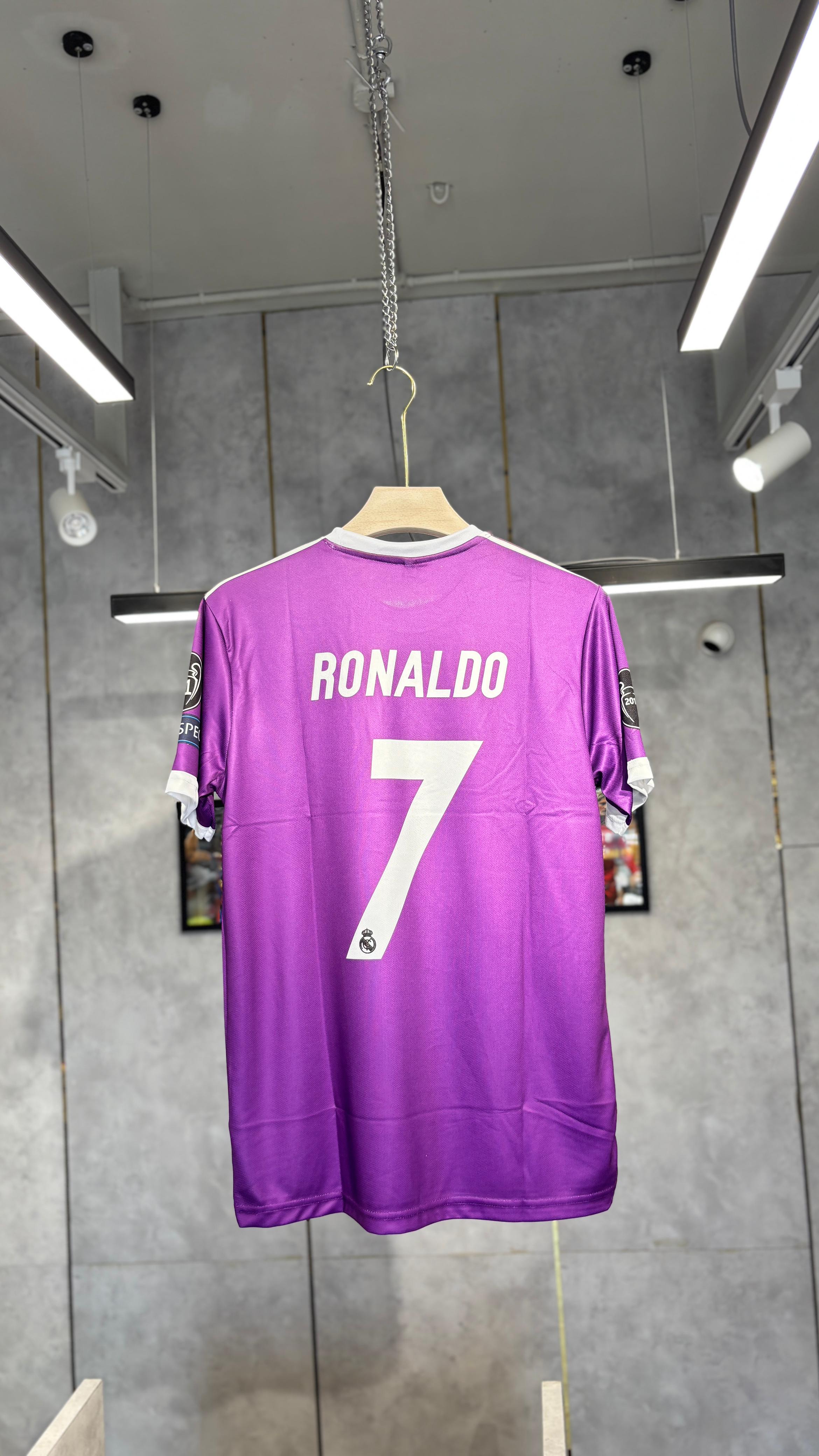 REAL MADRID 2017-18 RONALDO PURPLE EMBROIDERY PREMIUM QUALITY
