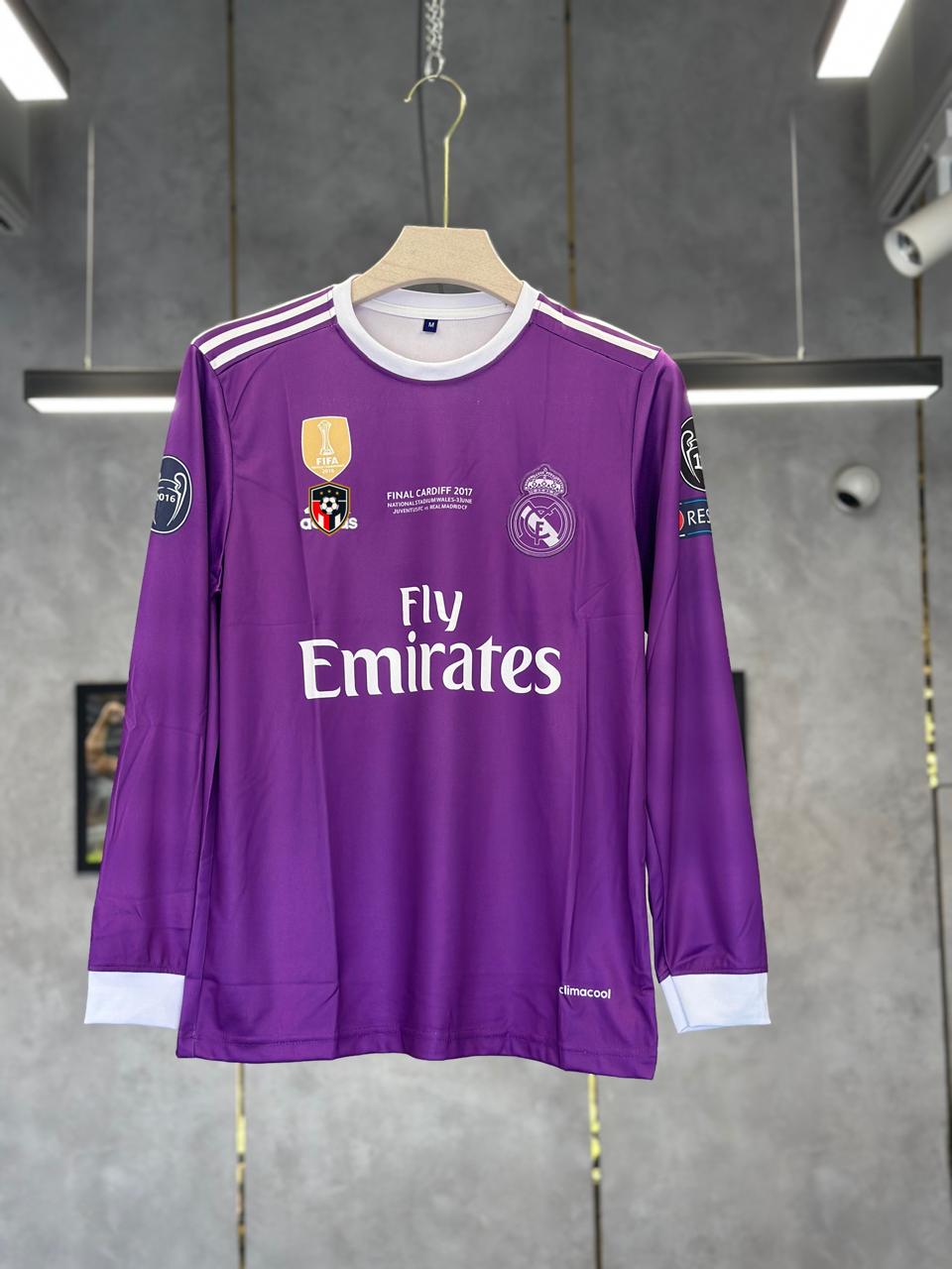 REAL MADRID RONALDO 2016/17 AWAY EMBROIDERY FULL SLEEV PREMIUM QUALITY KIT
