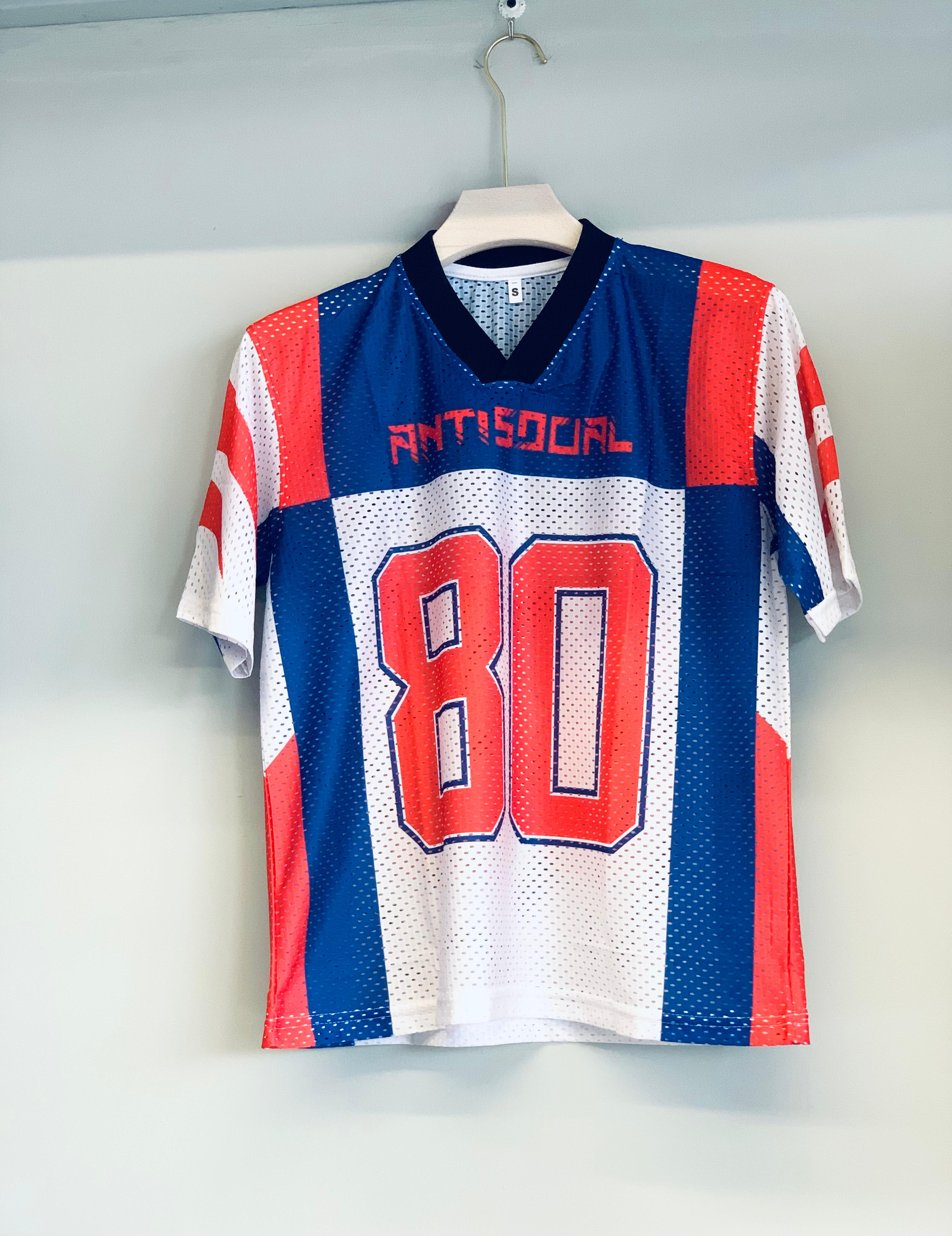 V NECK 80 DOT MESH FIVE SLEEVE