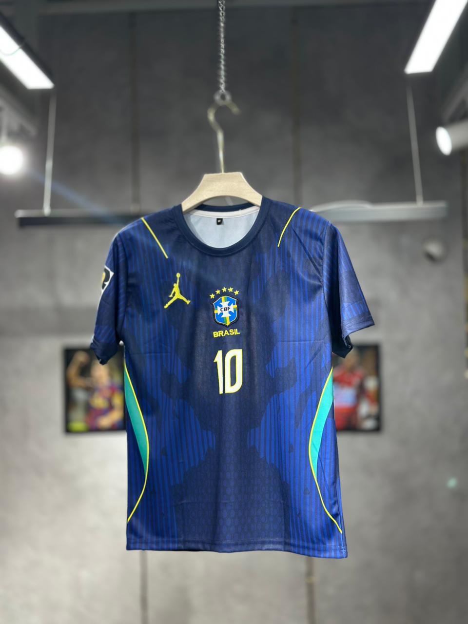 BRAZIL NEYMAR 2026 WORLD CUP AWAY EMBROIDERY PREMIUM QUALITY NORMAL SLEEVE KIT