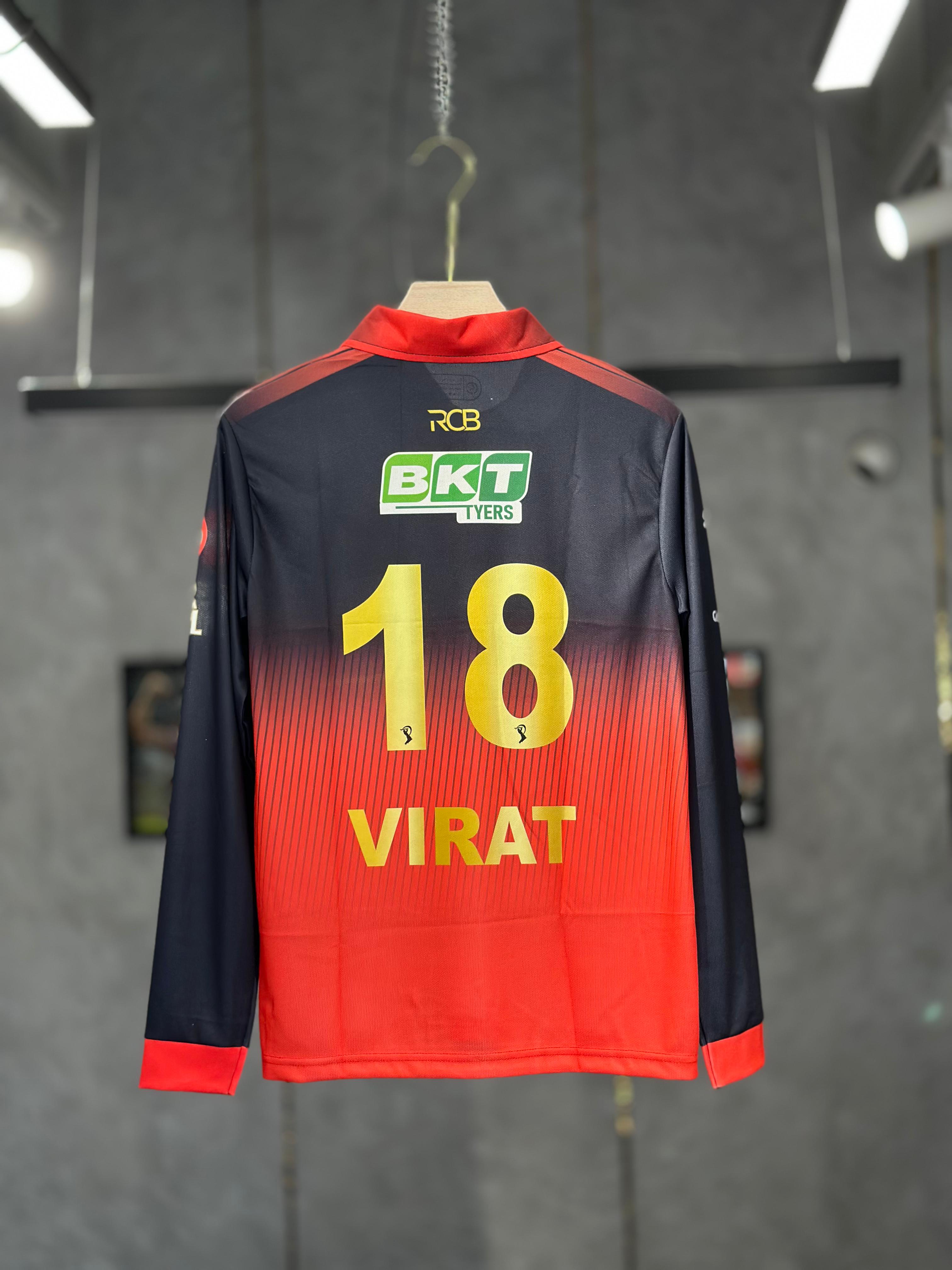 RCB VIRAT EMBROIDERY 2026 IPL FULL SLEEV PREMIUM QUALITY KIT