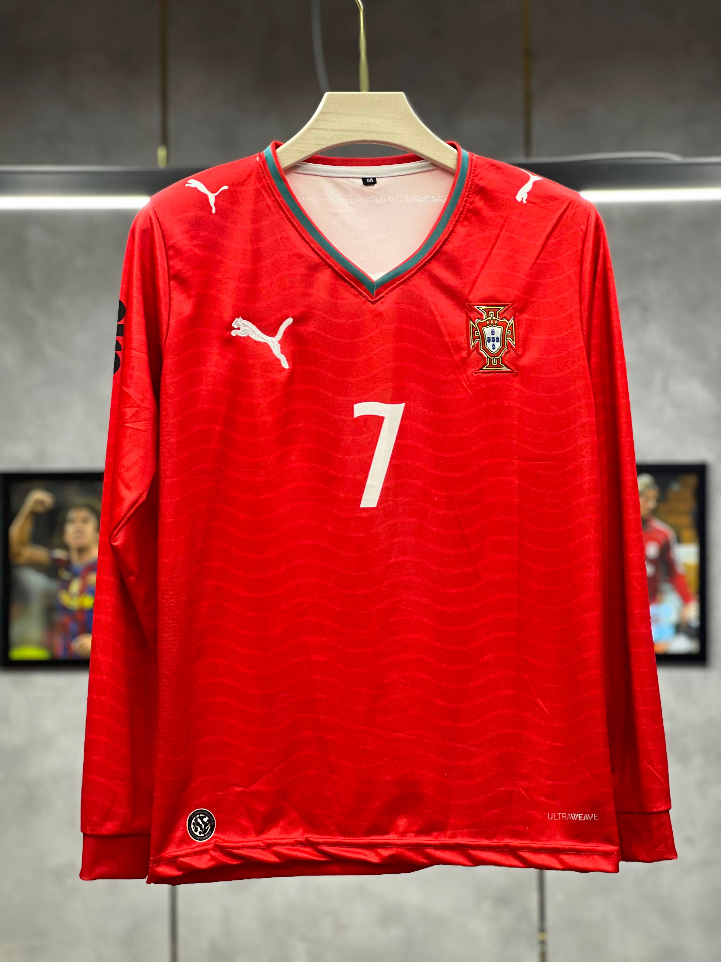 PORTUGAL RONALDO  2026 WORLD CUP FULL SLEEV EMBROIDERY PREMIUM QUALITY KIT