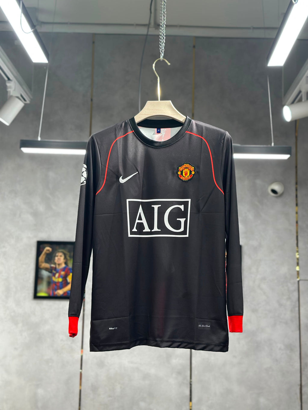 MANCHESTER UNITED 2008 RETRO AWAY RONALDO PREMIUM QUALITY FULL HAND EMBROIDERY KIT
