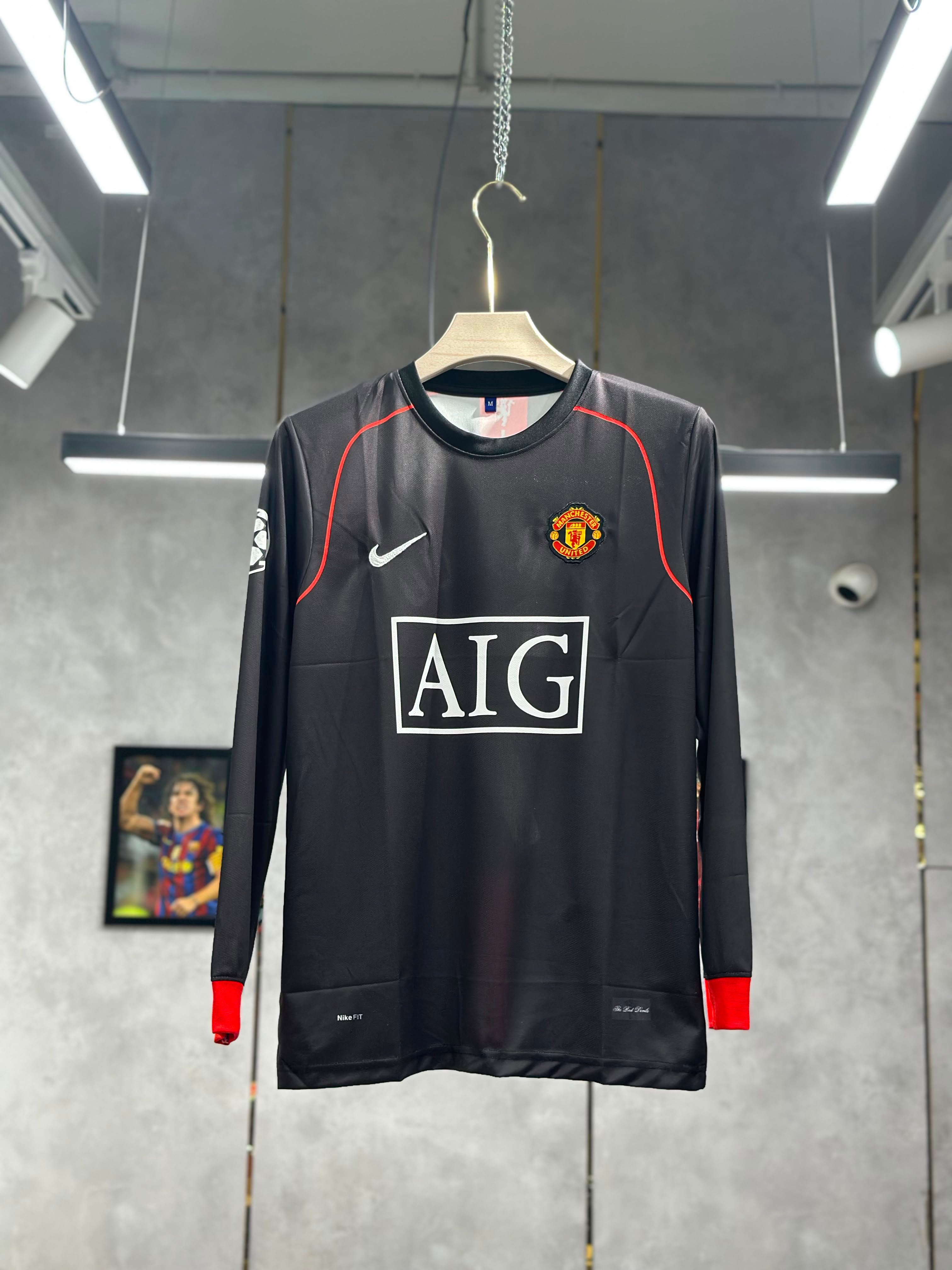 MANCHESTER UNITED 2008 RETRO AWAY RONALDO PREMIUM QUALITY FULL HAND EMBROIDERY KIT