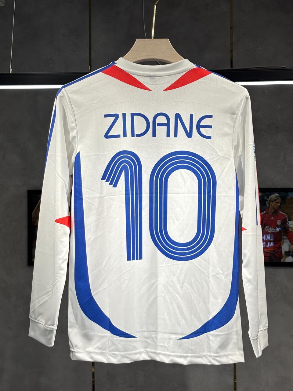 FRANCE ZIDANE 2006 WORLD CUP AWAY RETRO FULL SLEEV EMBROIDERY KIT