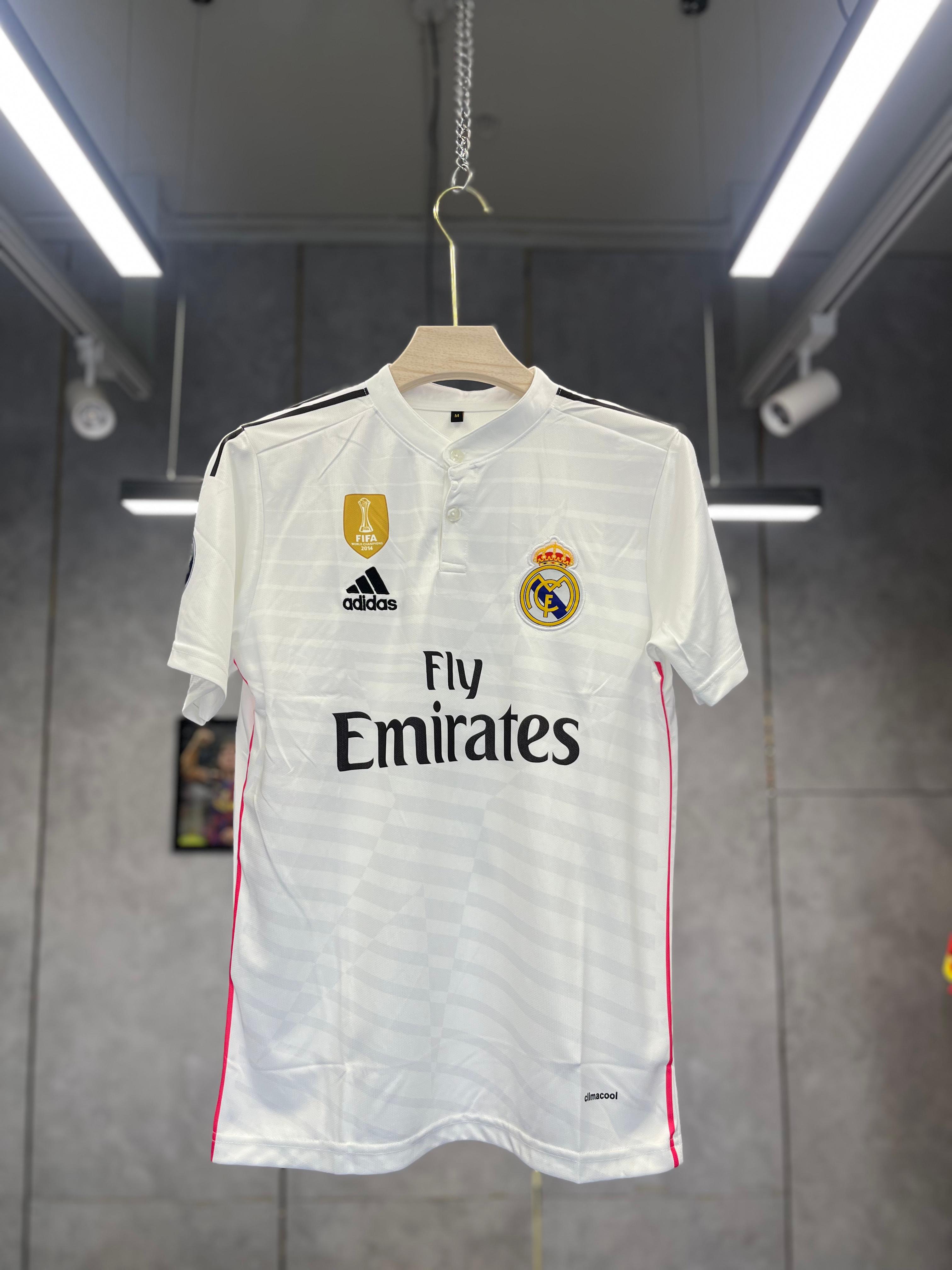 REAL MADRID CHINESE NECK 2014-15 HOME KIT EMBROIDERY PREMIUM QUALITY🔥