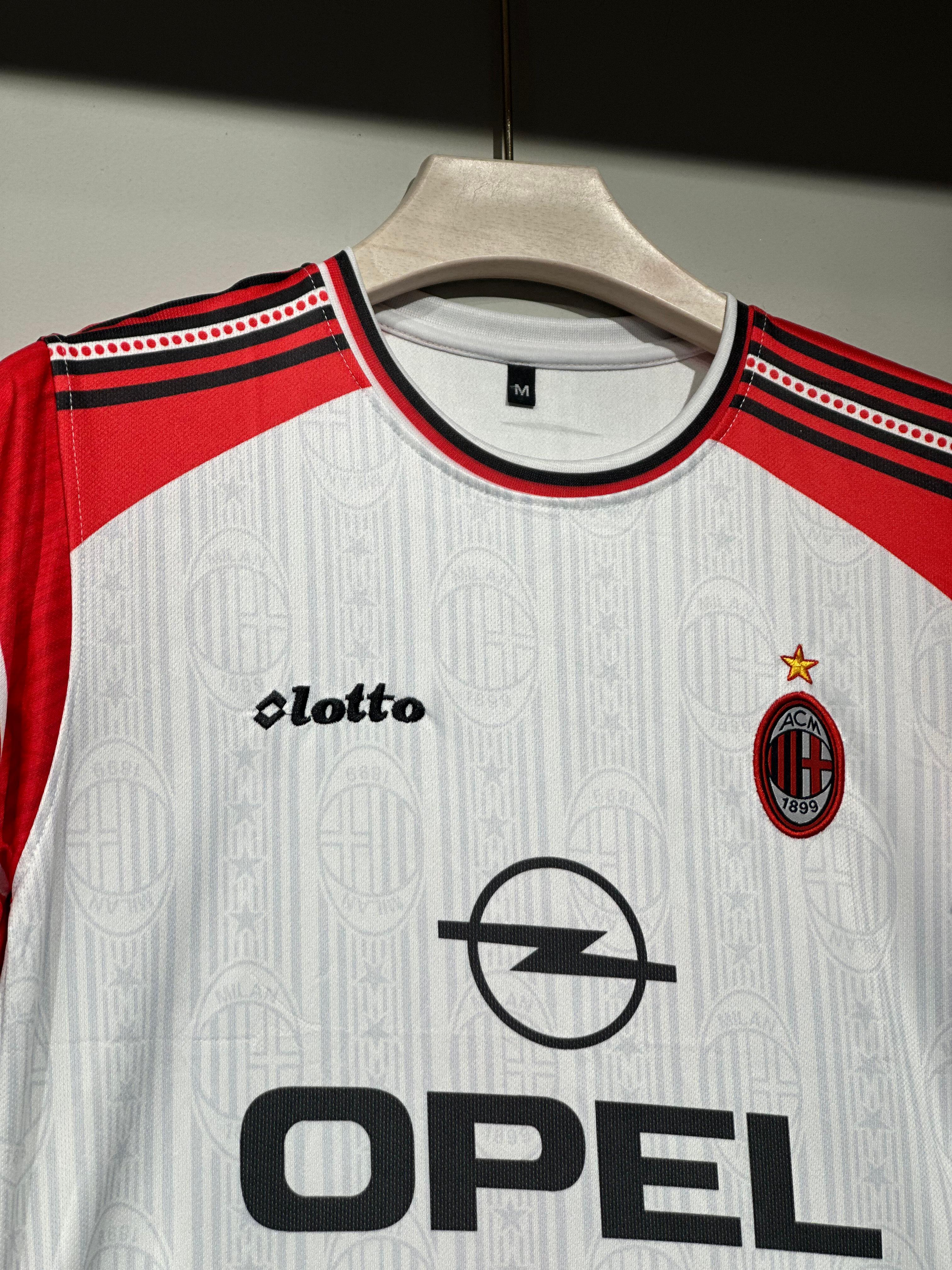 AC MILAN MALDINI 1997-98 HALF SLEEVE EMBROIDERY