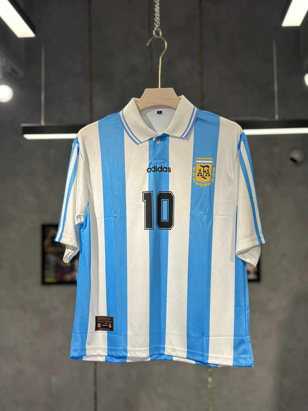 ARGENTINA HOME POLO MARADONA 1994 FIVE SLEEV