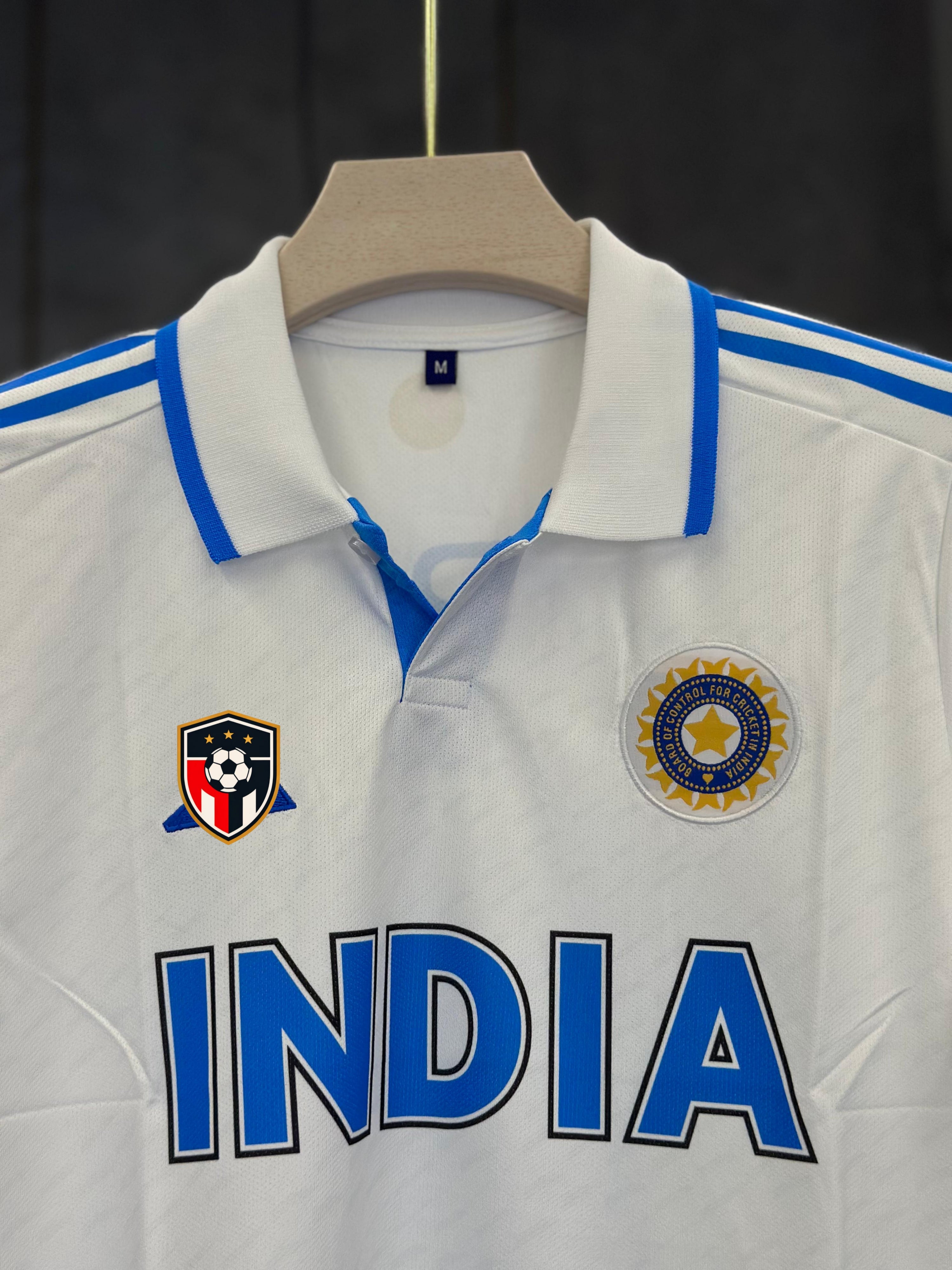 INDIA TEST MATCH KIT POLO EMBROIDERY PREMIUM NORMAL SLEEVE