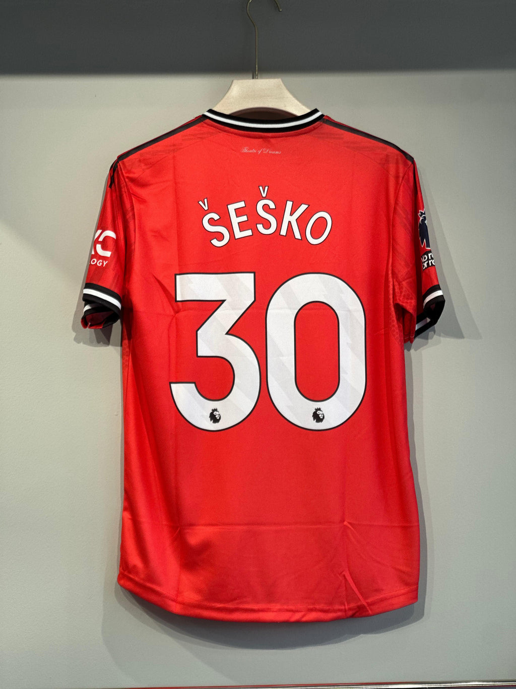 MANCHESTER UNITED SESKO HOME EMBROIDERY PREMIUM QUALITY🔥🔥