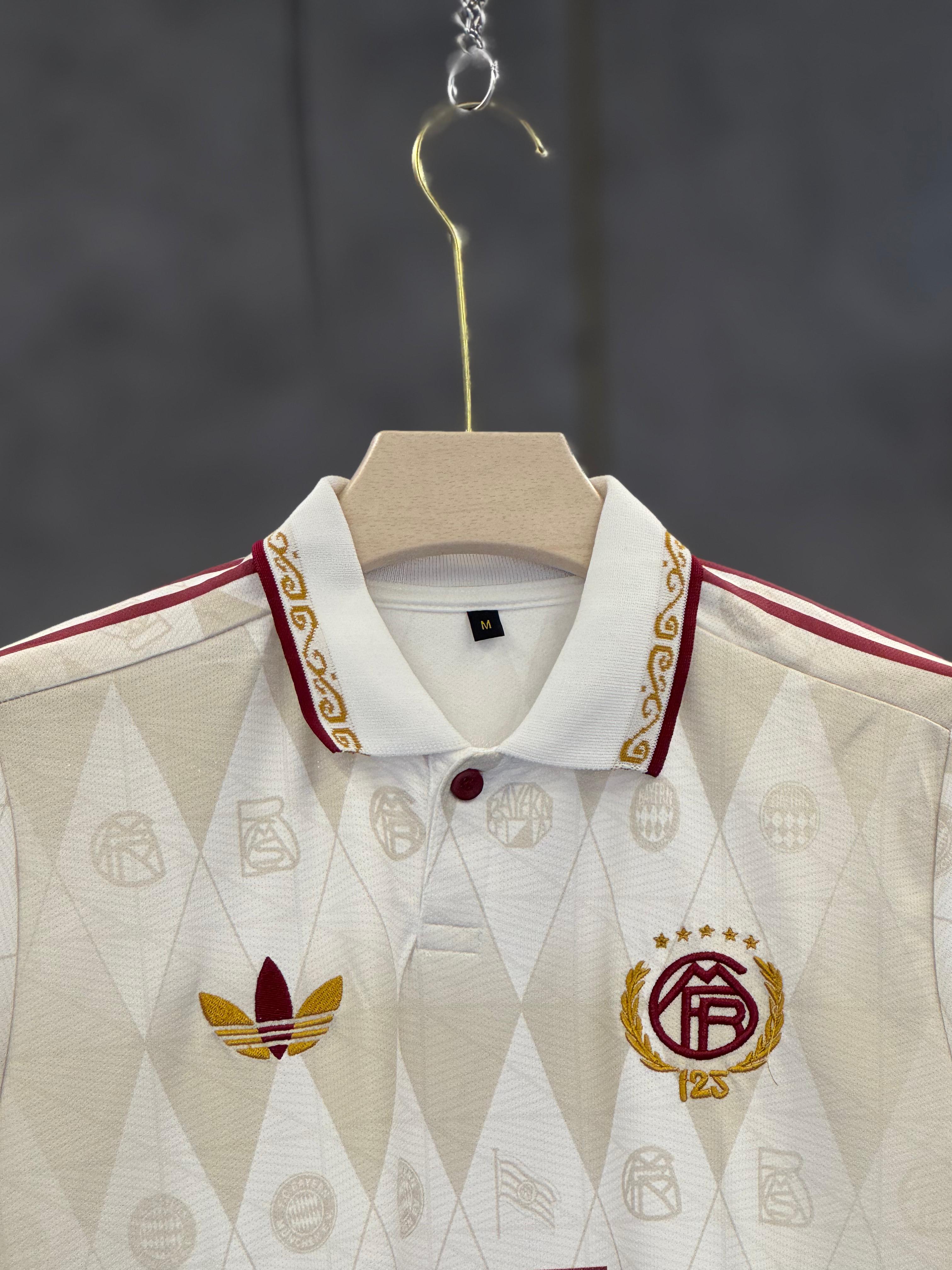 Bayern Munich 125th Anniversary special edition jersey with a gold diamond embroidery premium quality