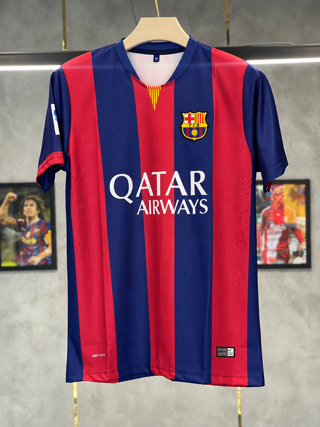 BARCELONA NEYMAR HOME RETRO JERSEY NORMAL SLEEVE EMBROIDERY PREMIUM QUALITY KIT