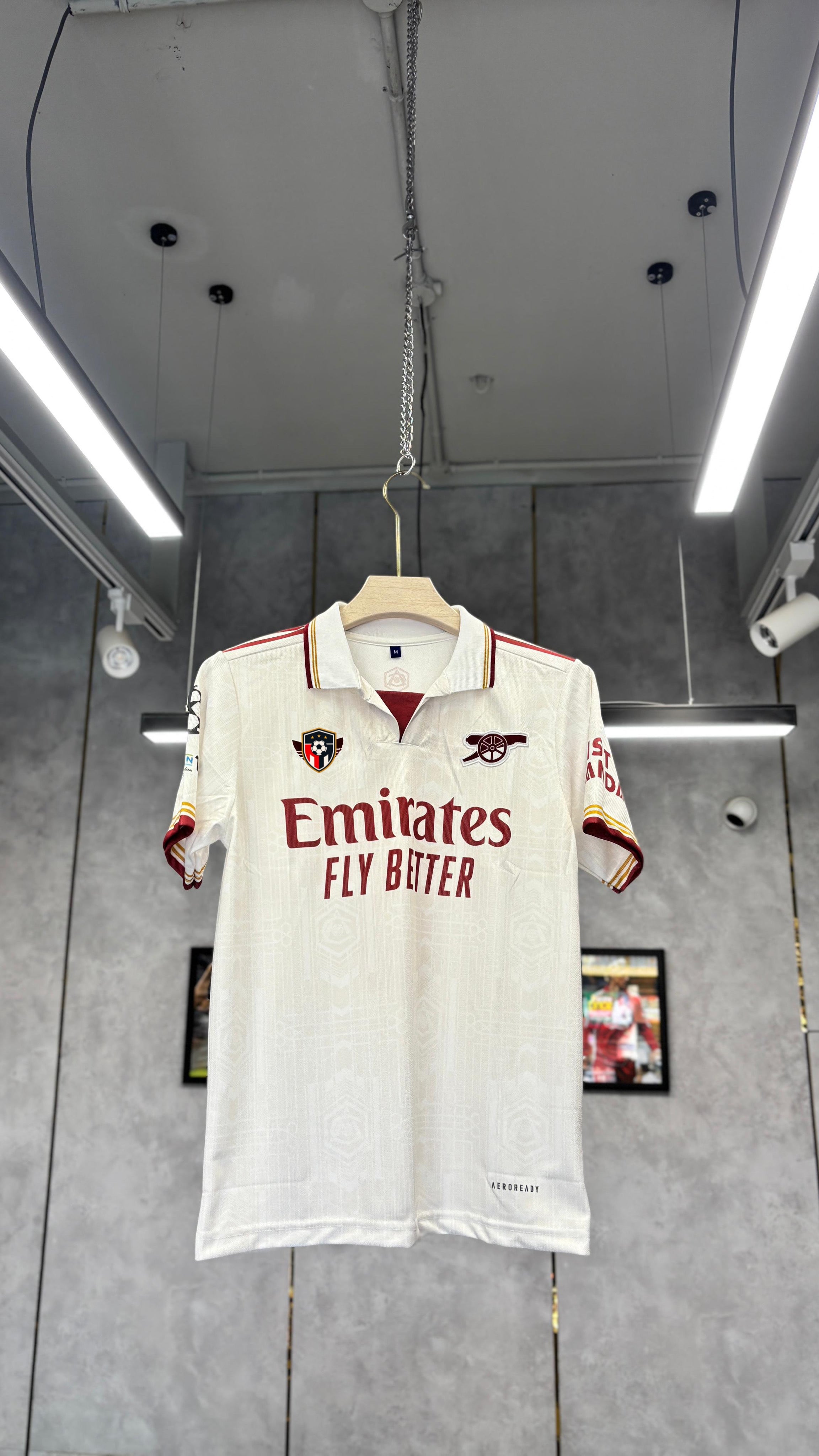 ARSENAL 2025/26 POLO EMBROIDERY ODEGAARD PREMIUM QUALITY