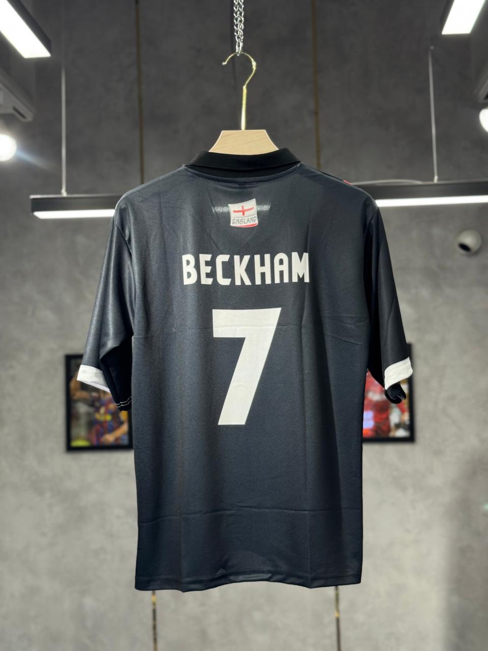 ENGLAND BECKHAM EMBROIDERY POLO FIVE SLEEV