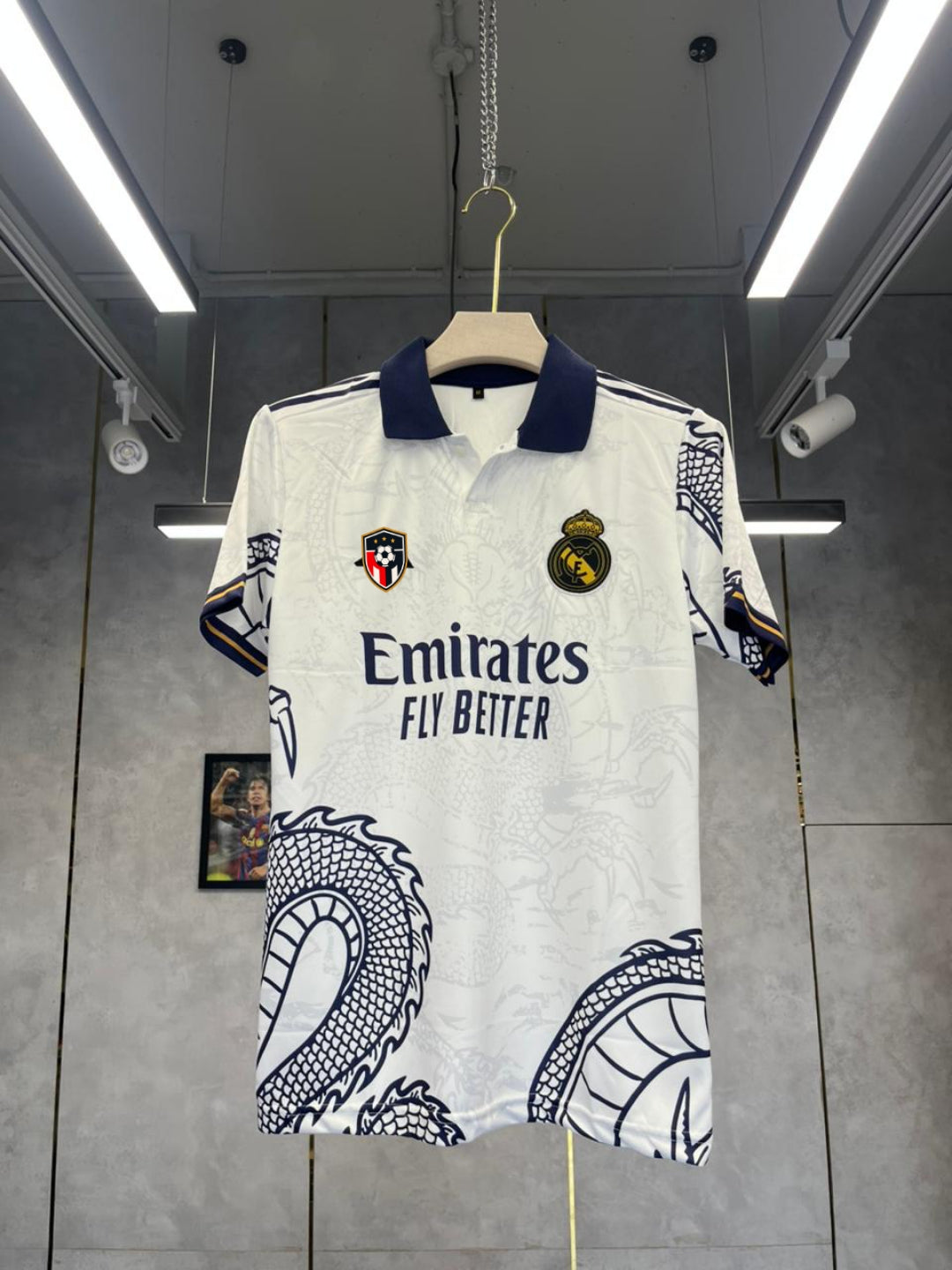 REAL MADRID POLO DRAGON PREMIUM QUALITY EMBROIDERY🔥🔥