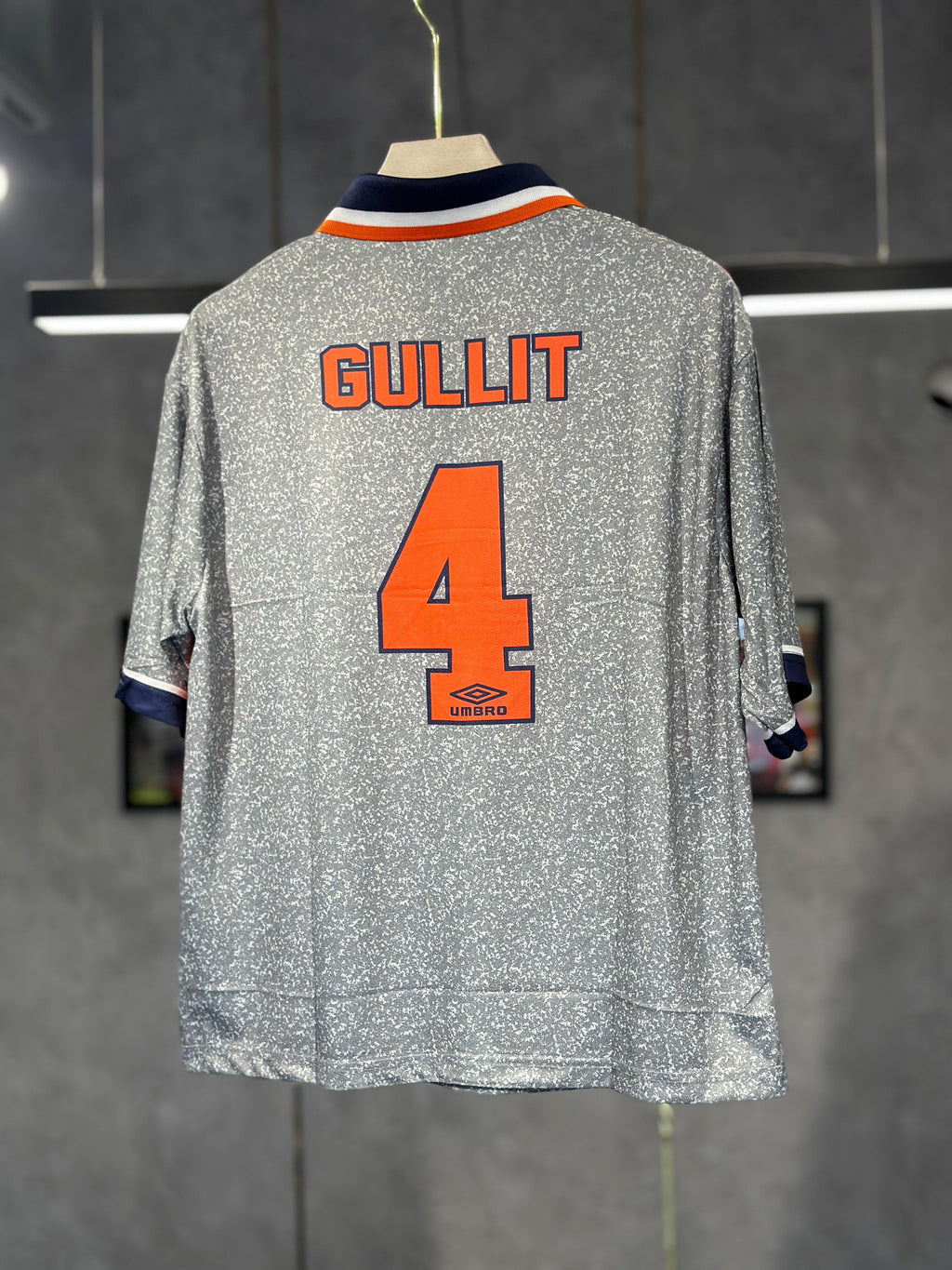 CHELSEA 1994 AWAY POLO GULLIT ZIP FIVE SLEEV