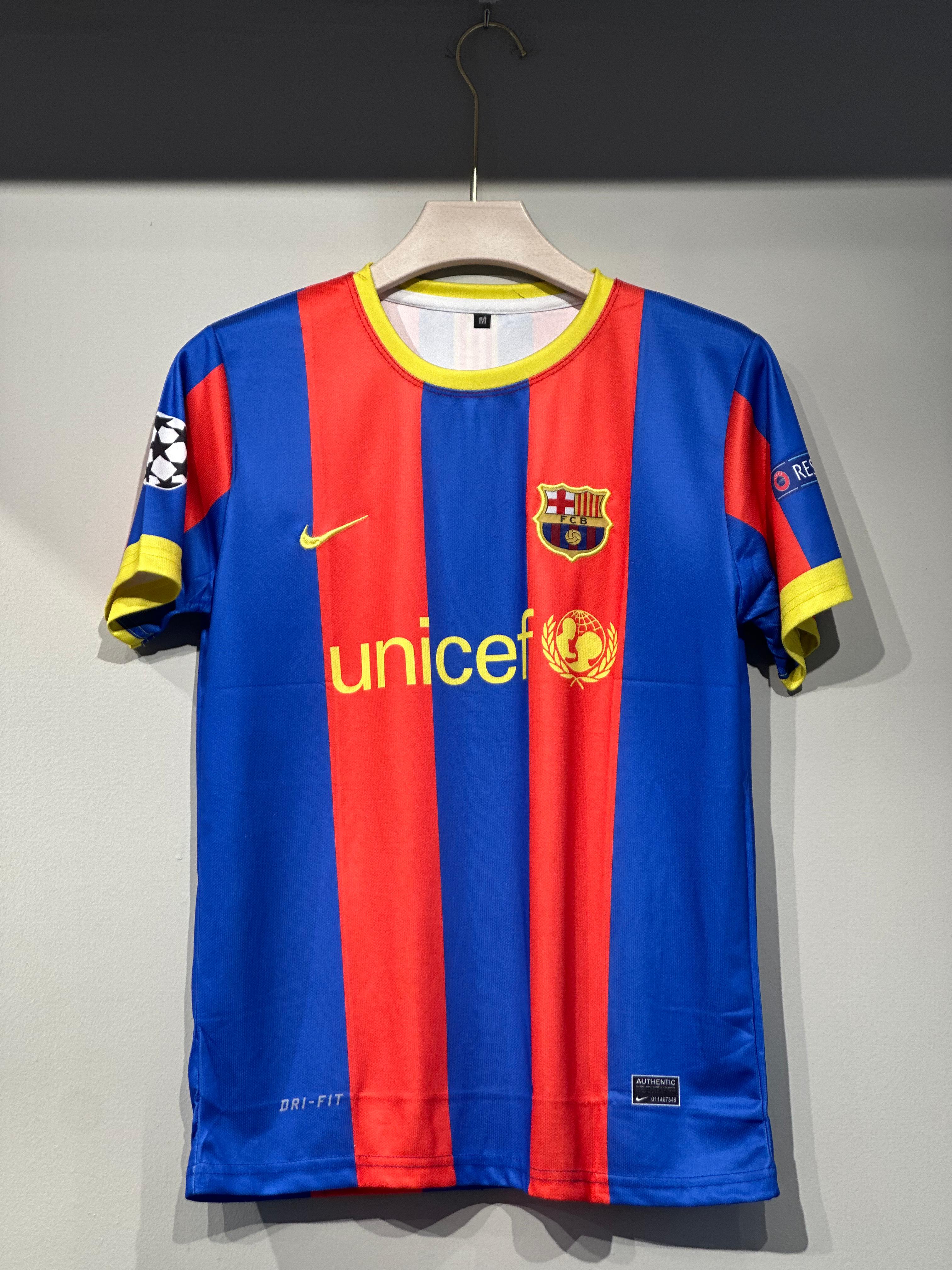 BARCA 2011 HOME EMBROIDERY HALF SLEEVE MESSU