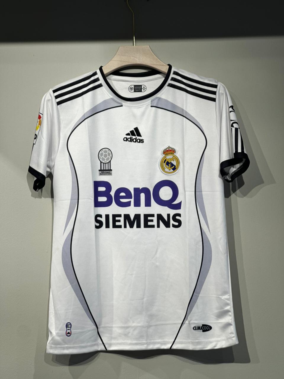 REAL MADRID 2006/7 BECKHAM 23 BENQ EMBROIDERY HALF