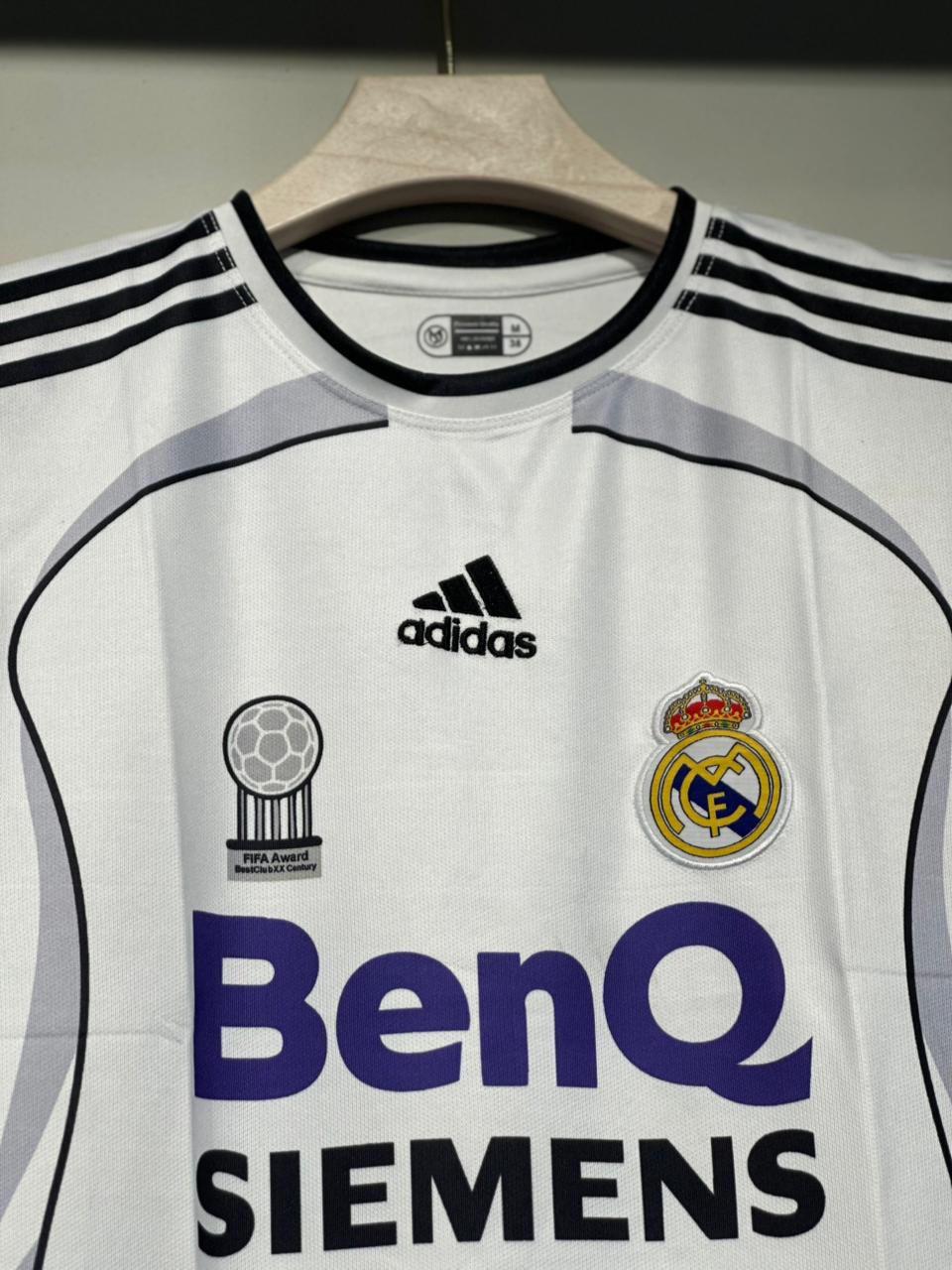 REAL MADRID 2006/7 BECKHAM 23 BENQ EMBROIDERY HALF