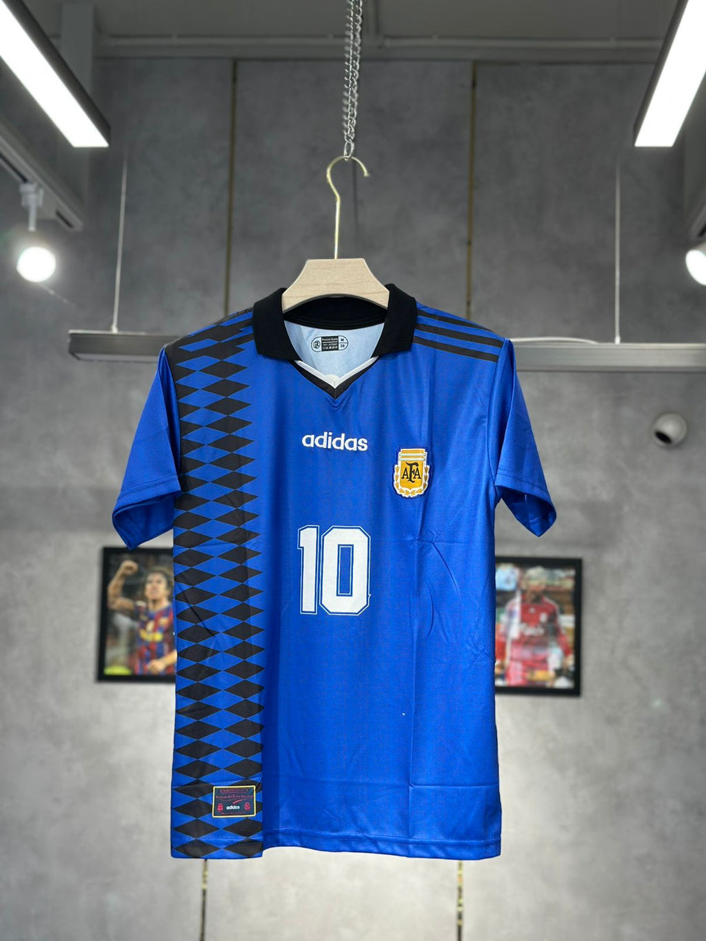 ARGENTINA 1994 AWAY EMBROIDERY POLO NORMAL SLEEV PREMIUM QUALITY