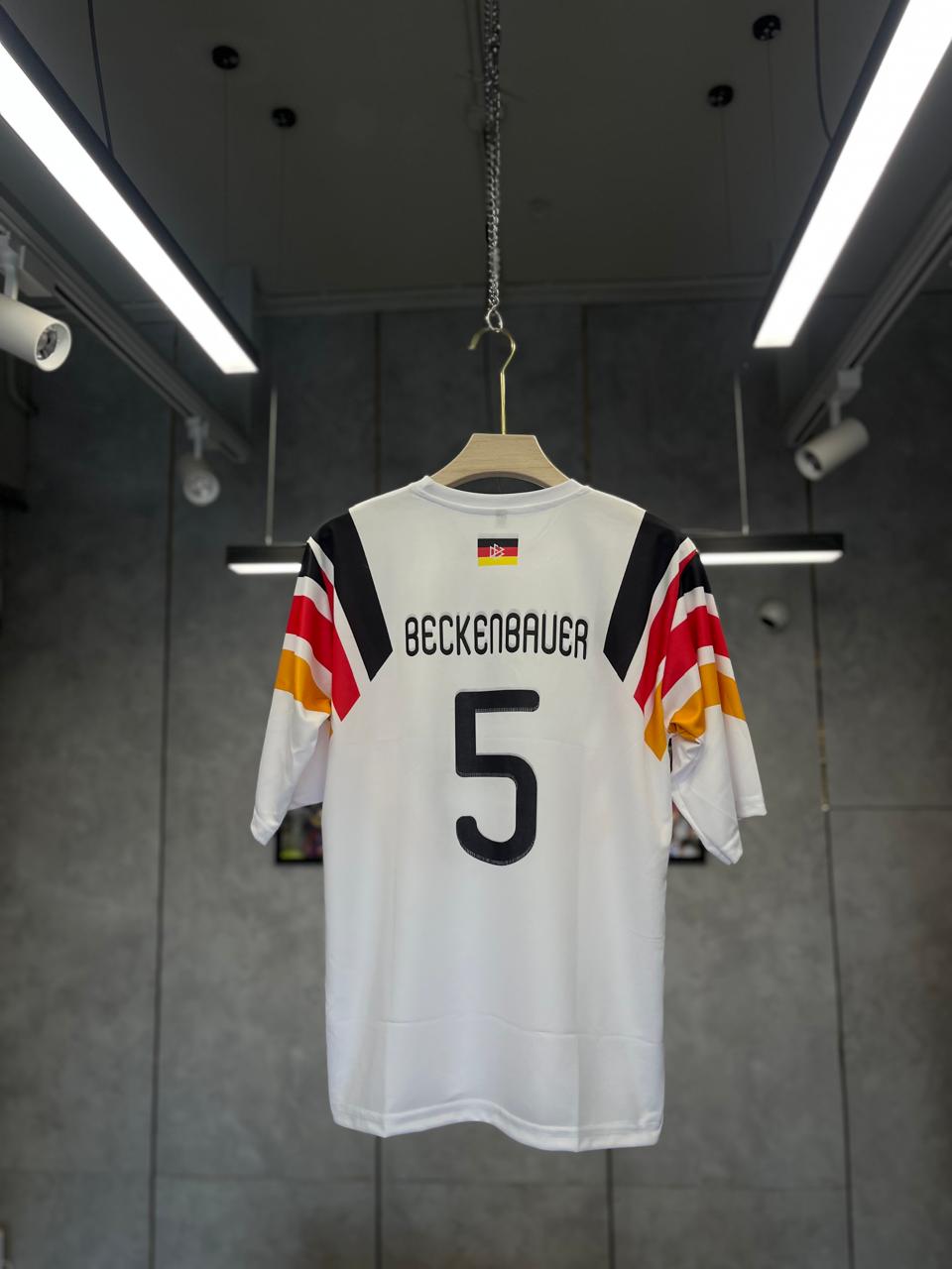 ADIDAS GERMANY BECKENBAUER 1996 HOME RETRO EMBROIDERY FIVE SLEEV PREMIUM QUALITY