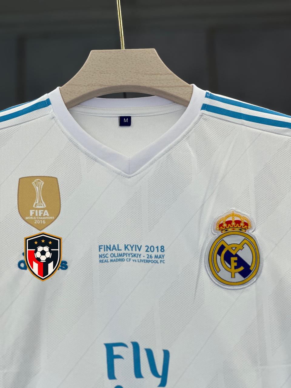 REAL MADRID RONALDO 2017/18 HOME EMBROIDERY FULL SLEEV PREMIUM QUALITY