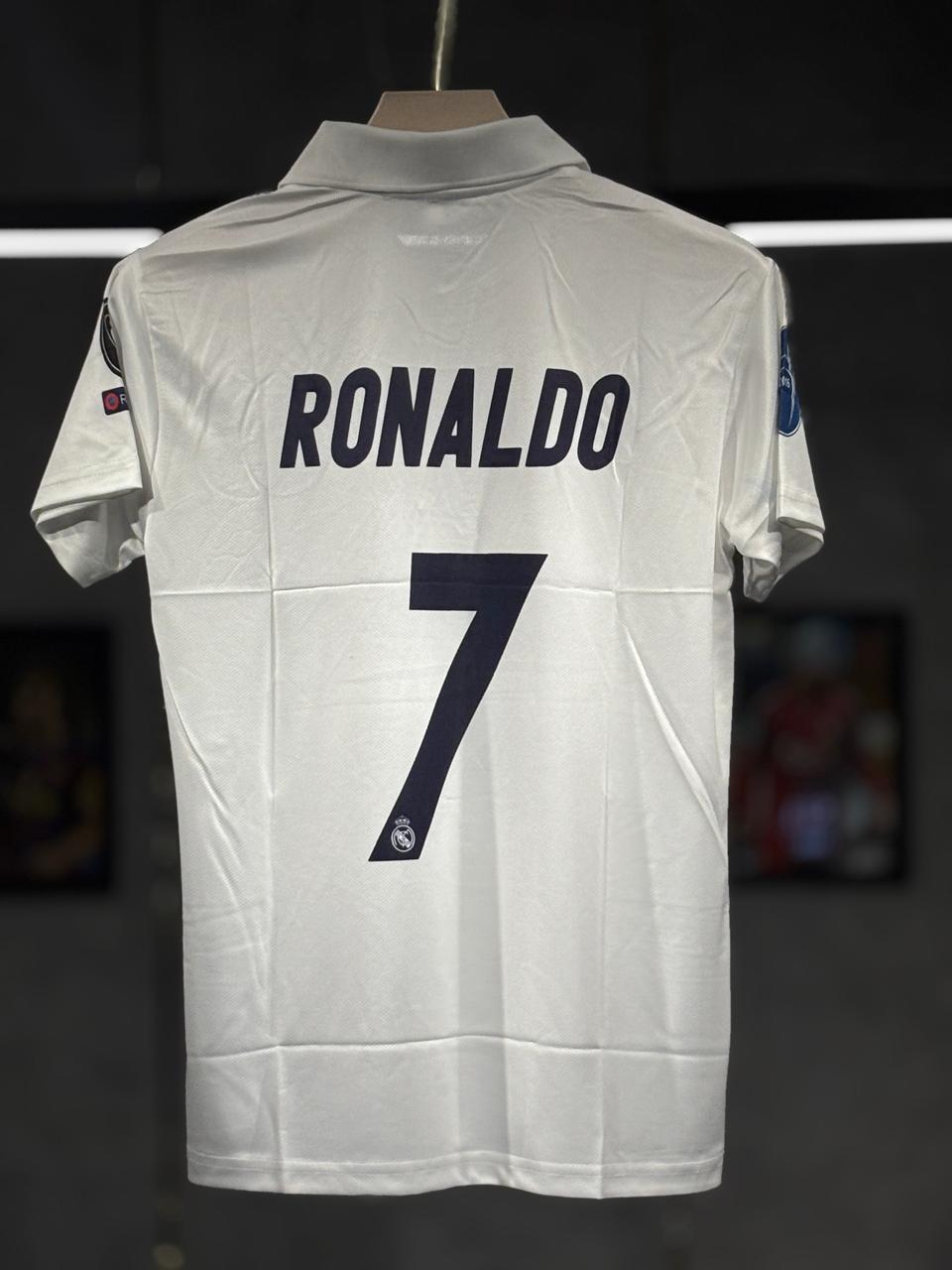 REAL MADRID RONALDO 2016/17 HOME POLO EMBROIDERY PREMIUM QUALITY KIT